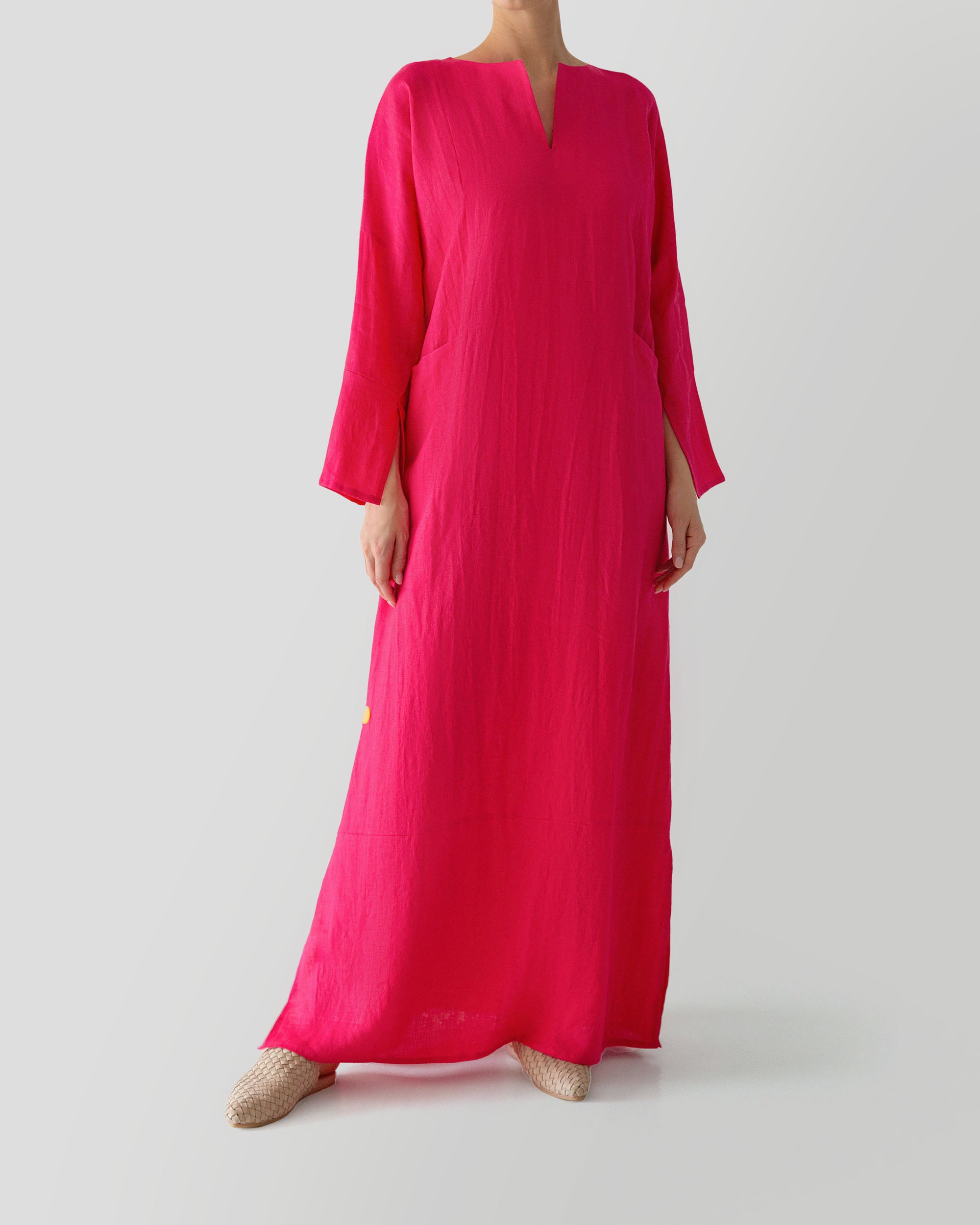 Poppy Kaftan in Fuchsia