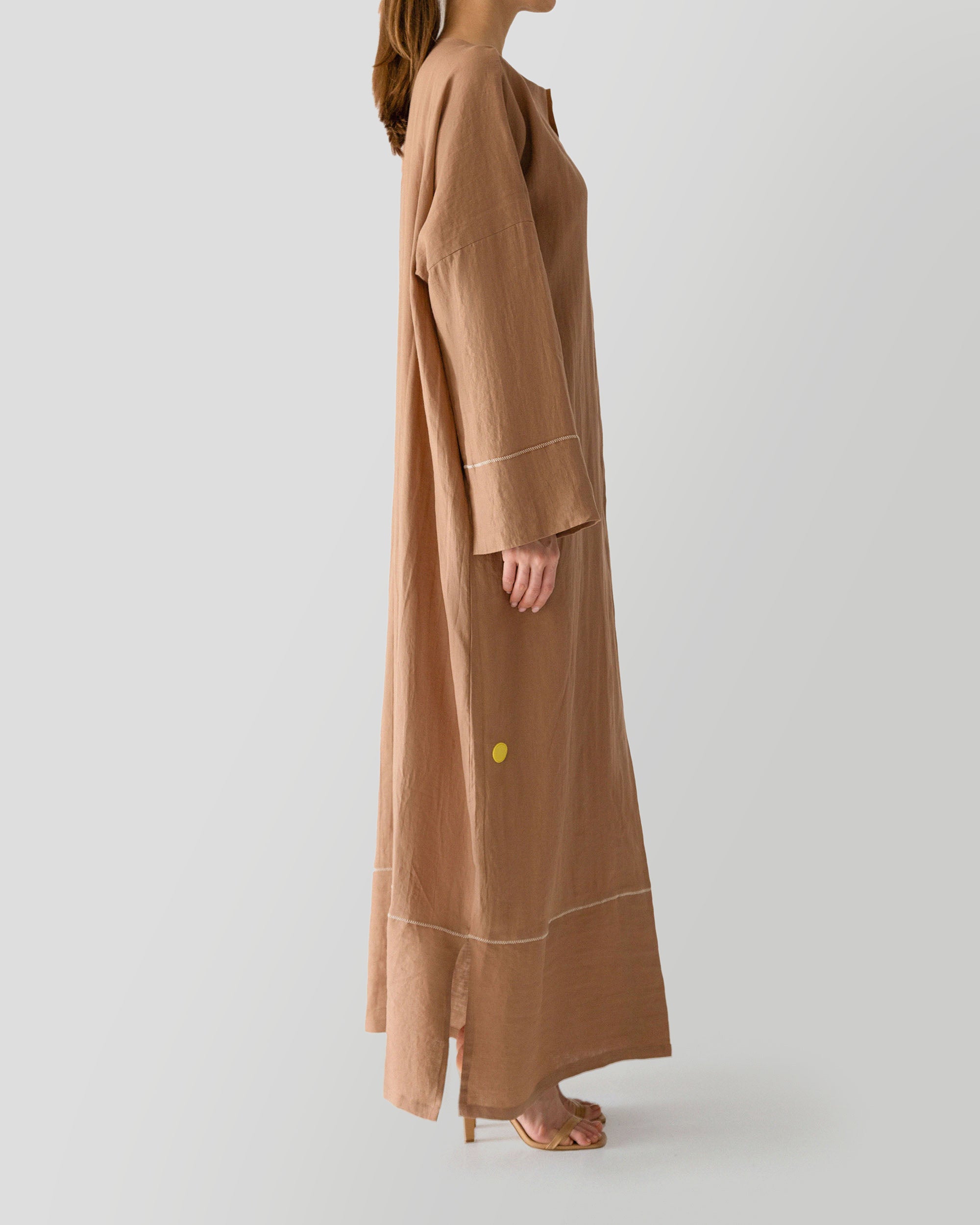 Luna Abaya in Biscuit