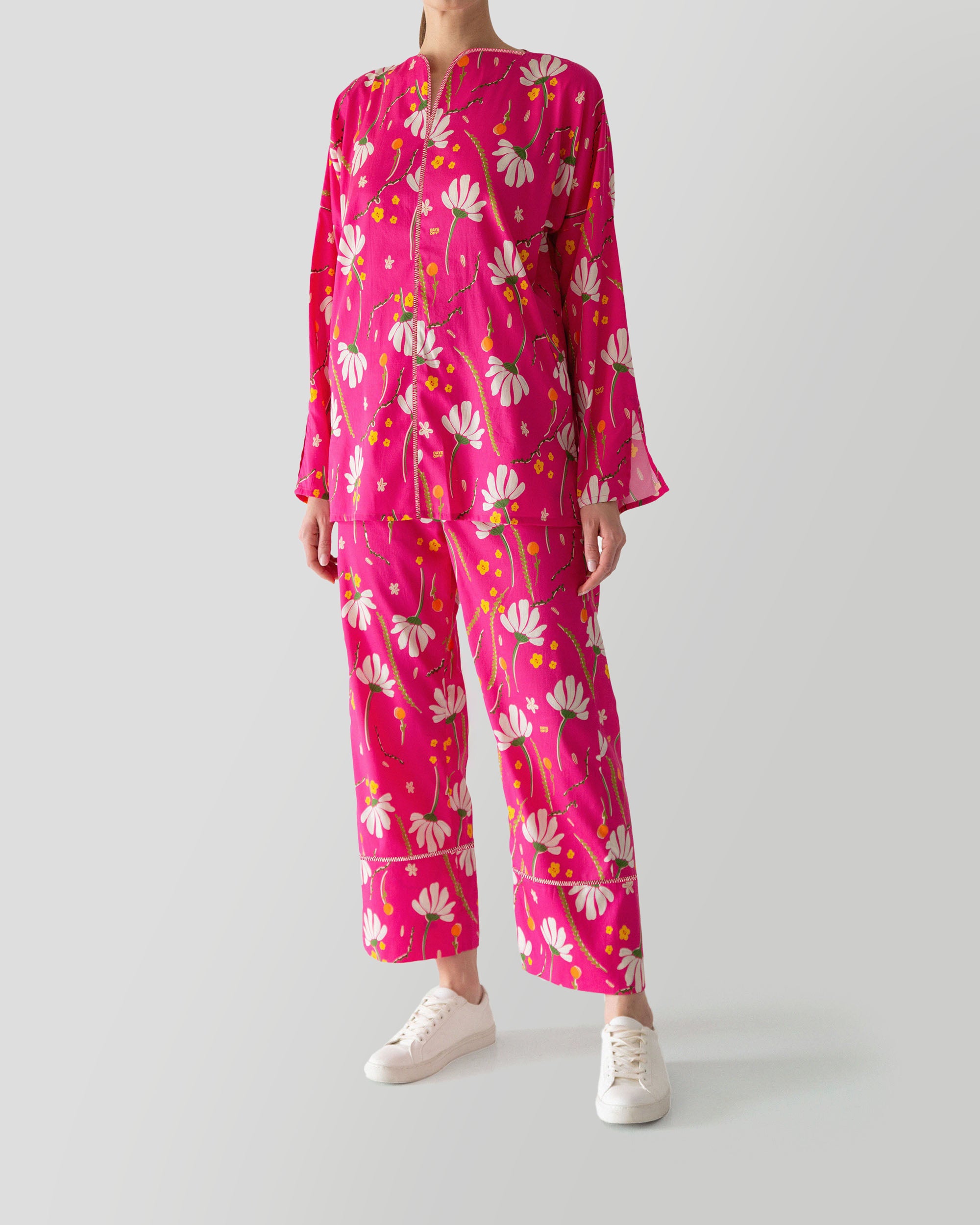 Gaia Spring Co-ord Set in Fuchsia