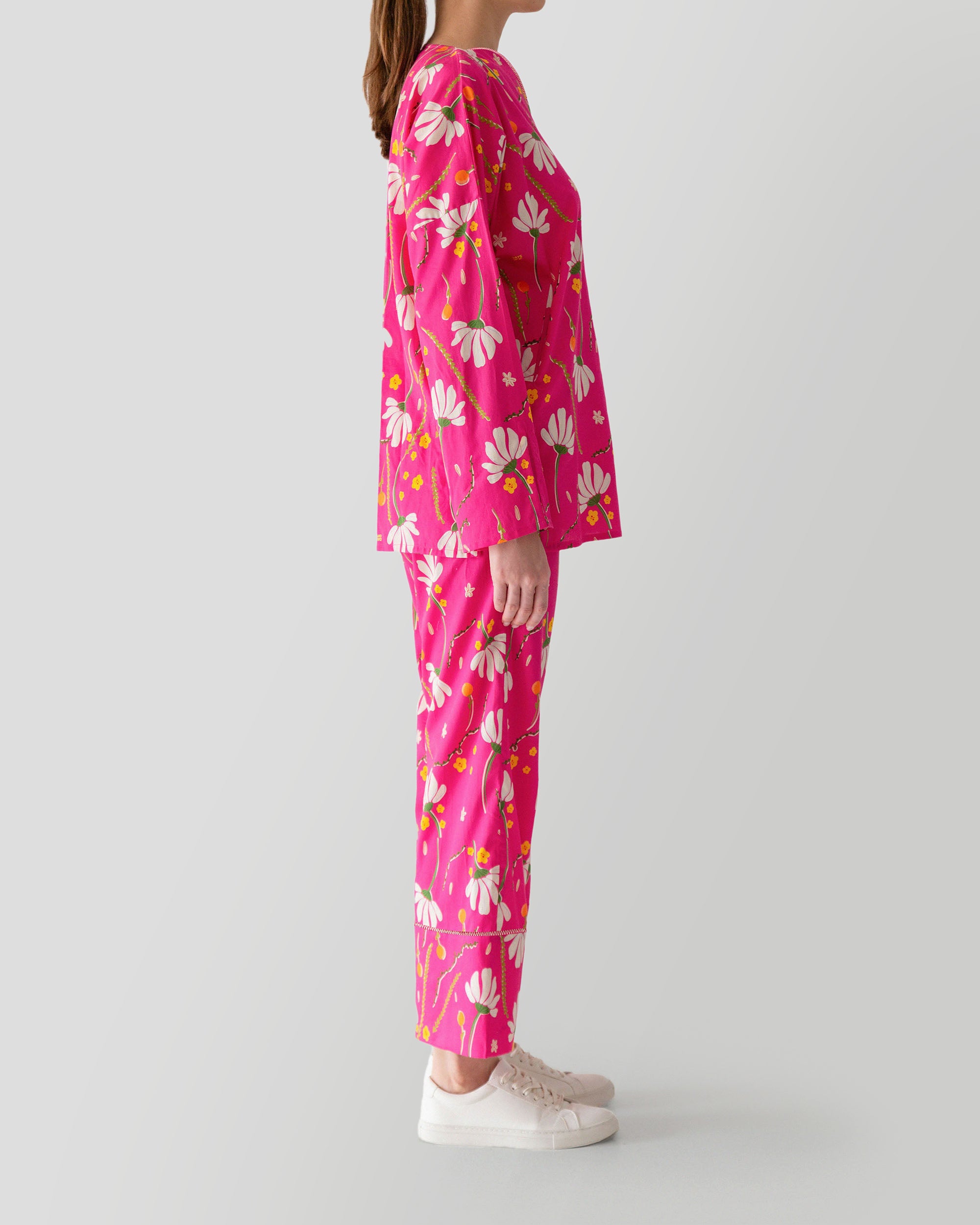 Gaia Spring Co-ord Set in Fuchsia