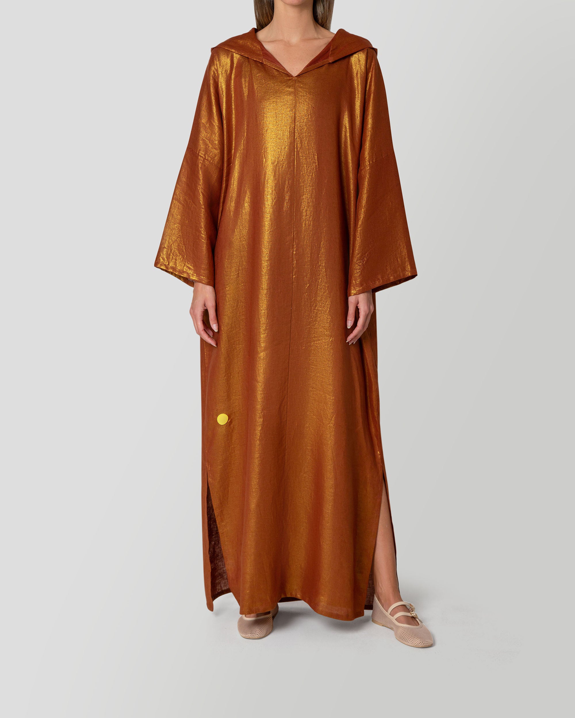 Calla Dress in Brick Red