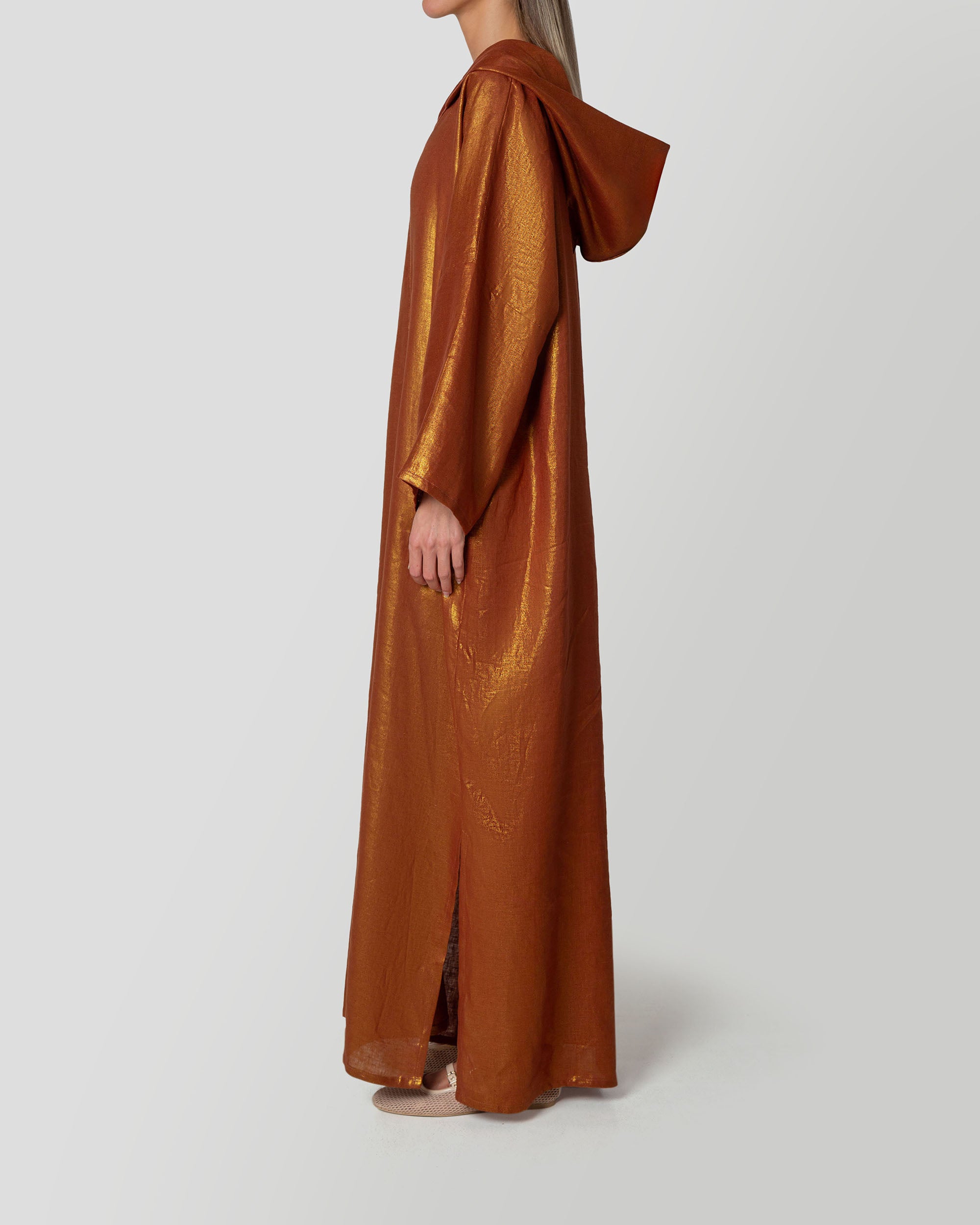 Calla Dress in Brick Red