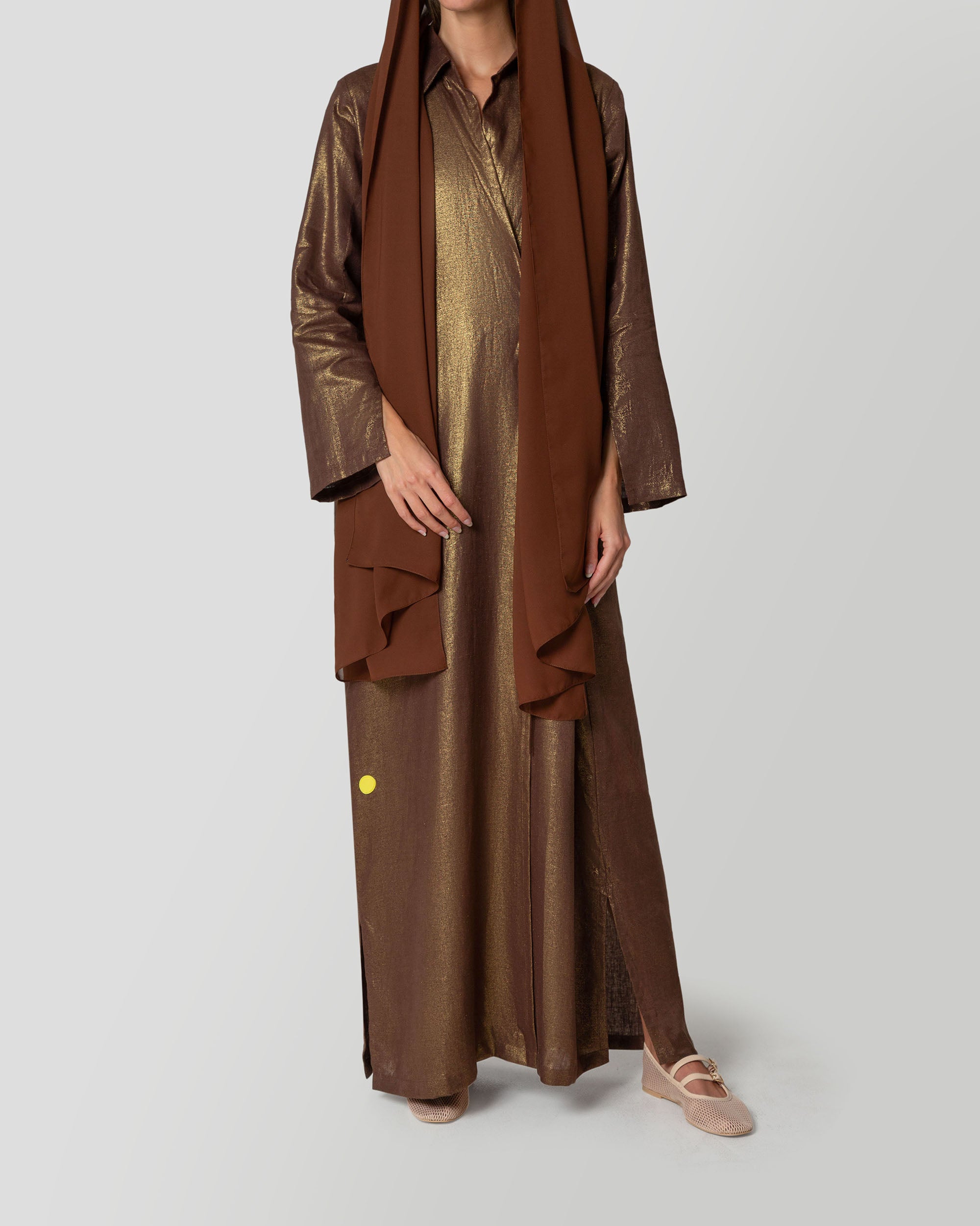 Athena Wrap Dress in Chocolate