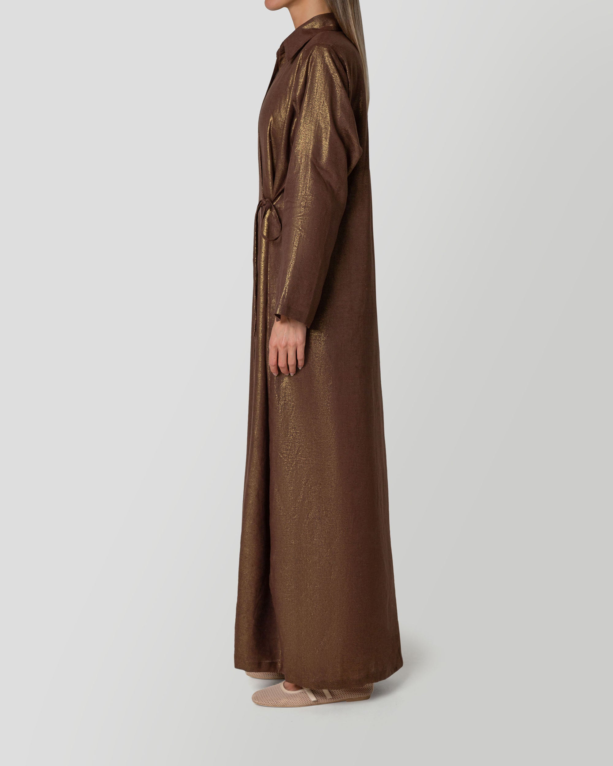 Athena Wrap Dress in Chocolate