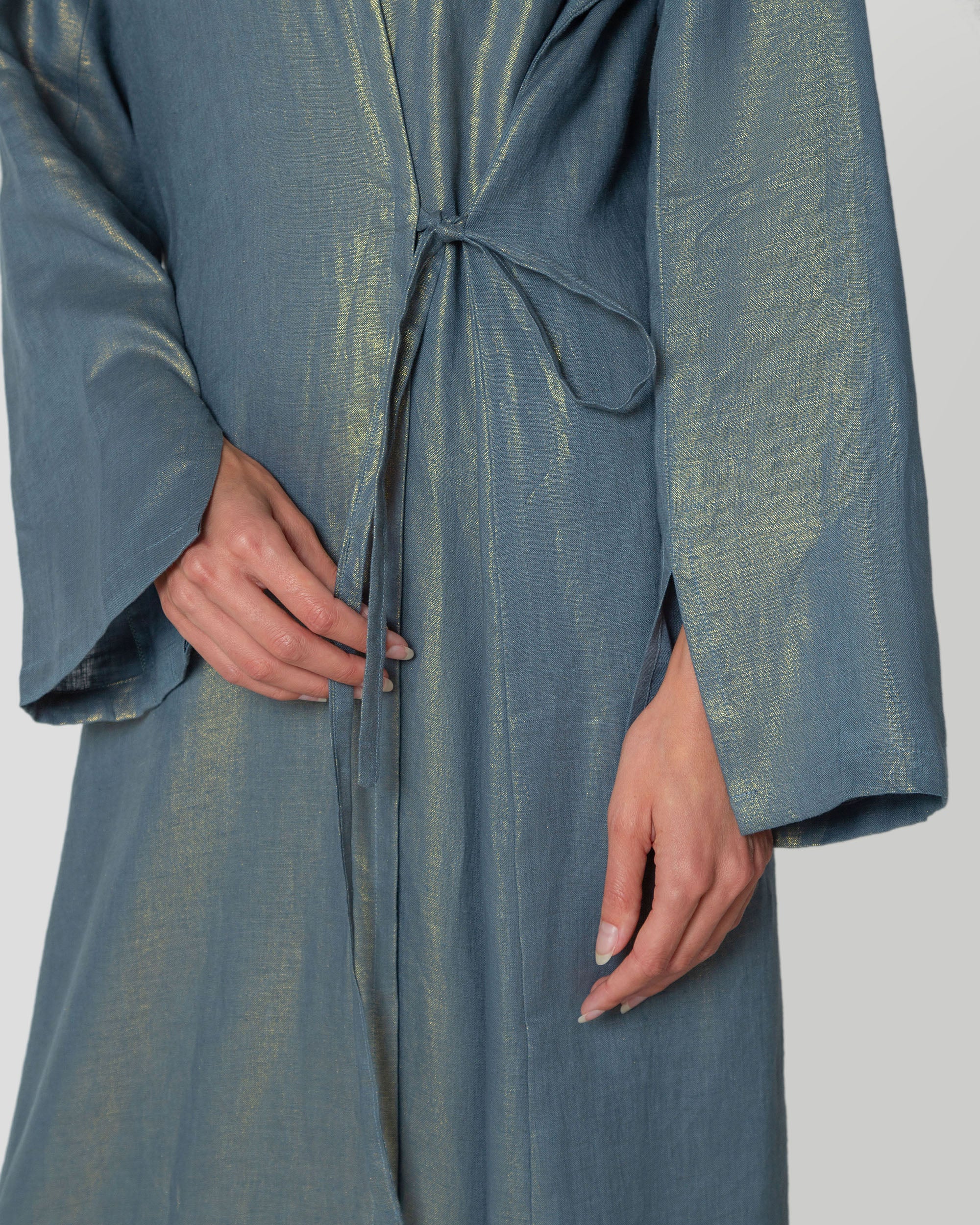 Athena Wrap Dress in Lagoon