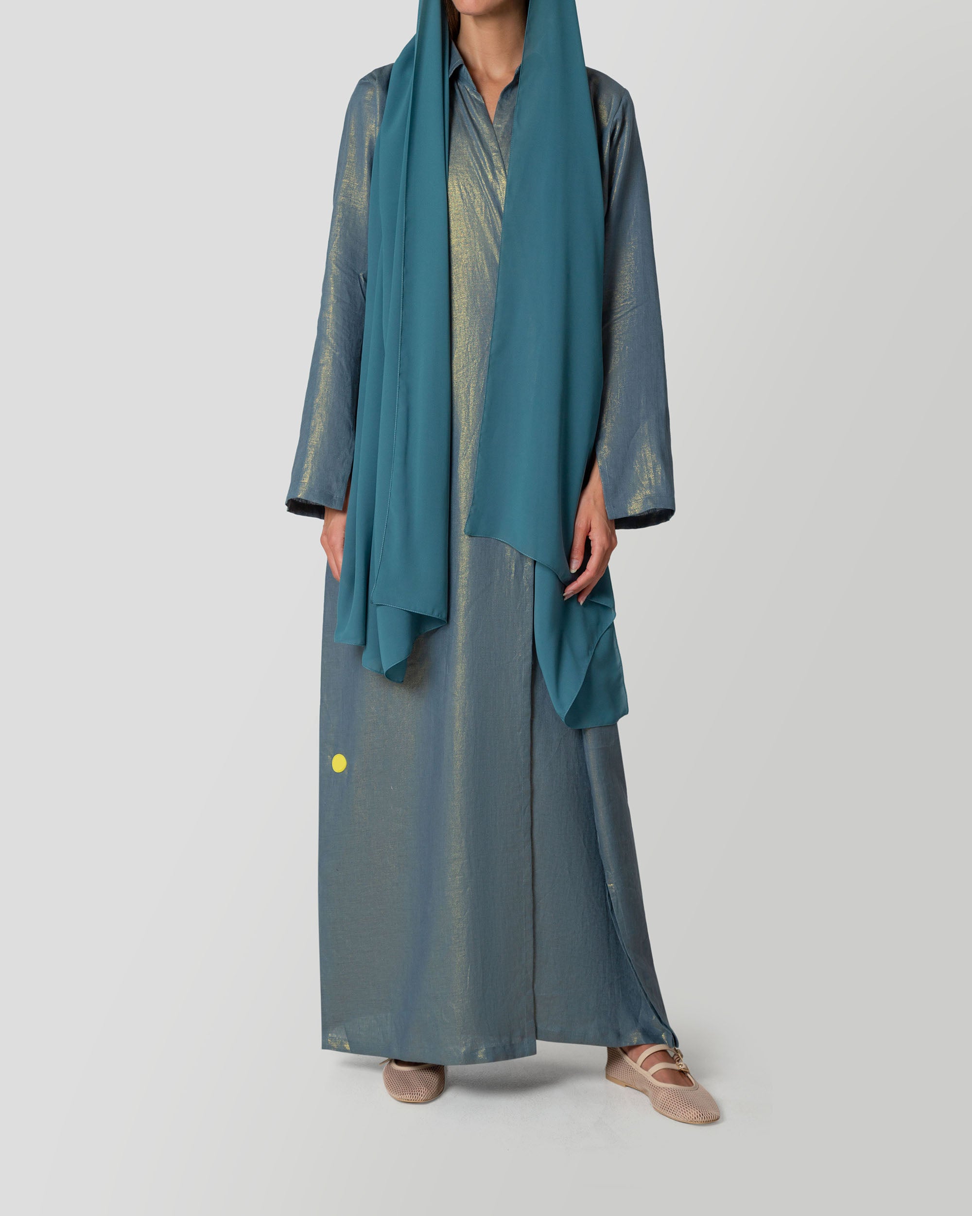 Athena Wrap Dress in Lagoon