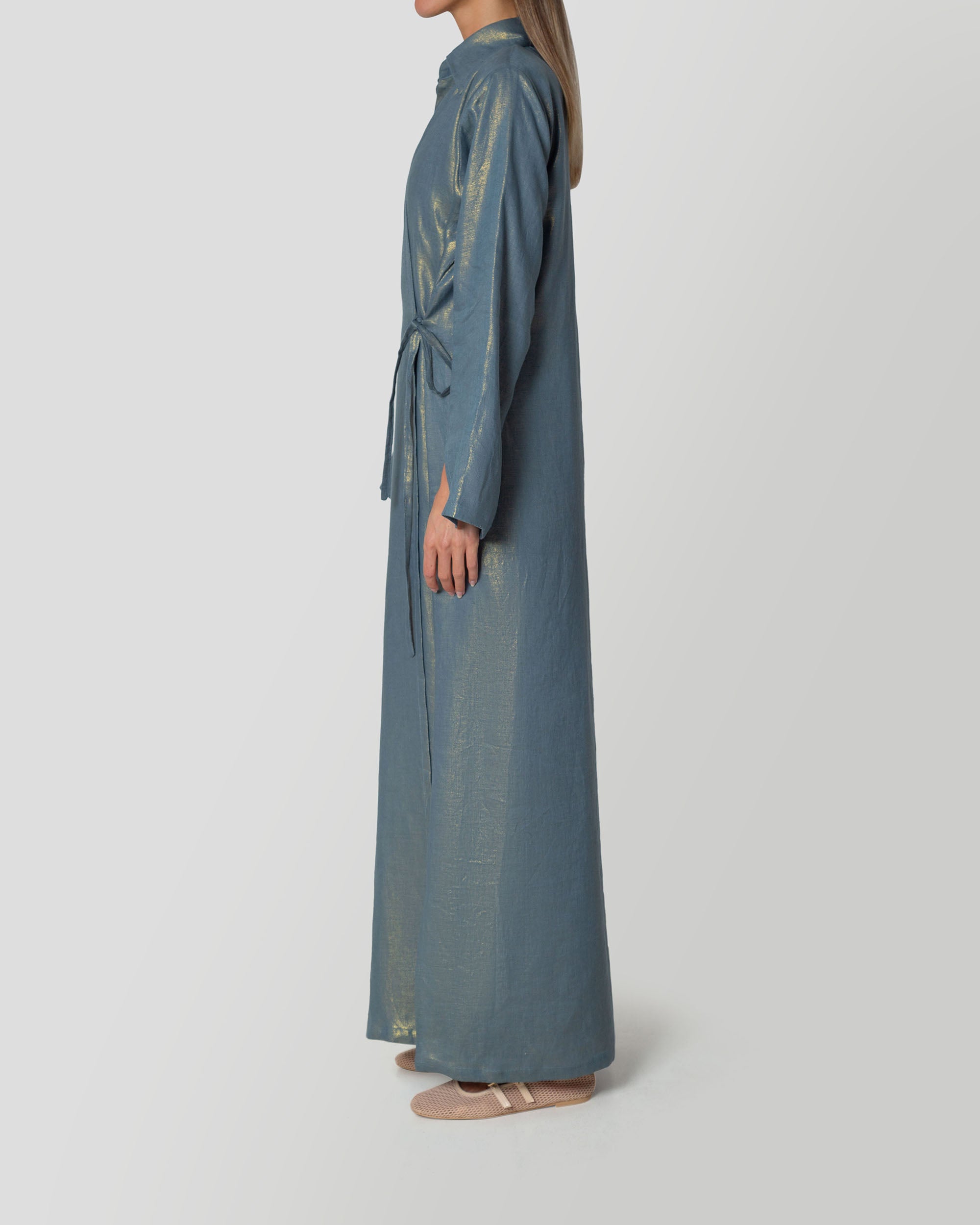 Athena Wrap Dress in Lagoon