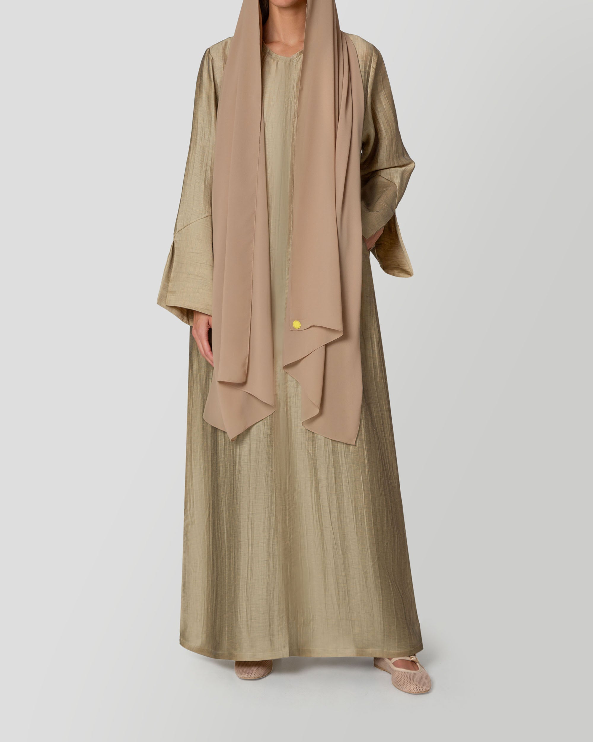 Lily Abaya in Gold
