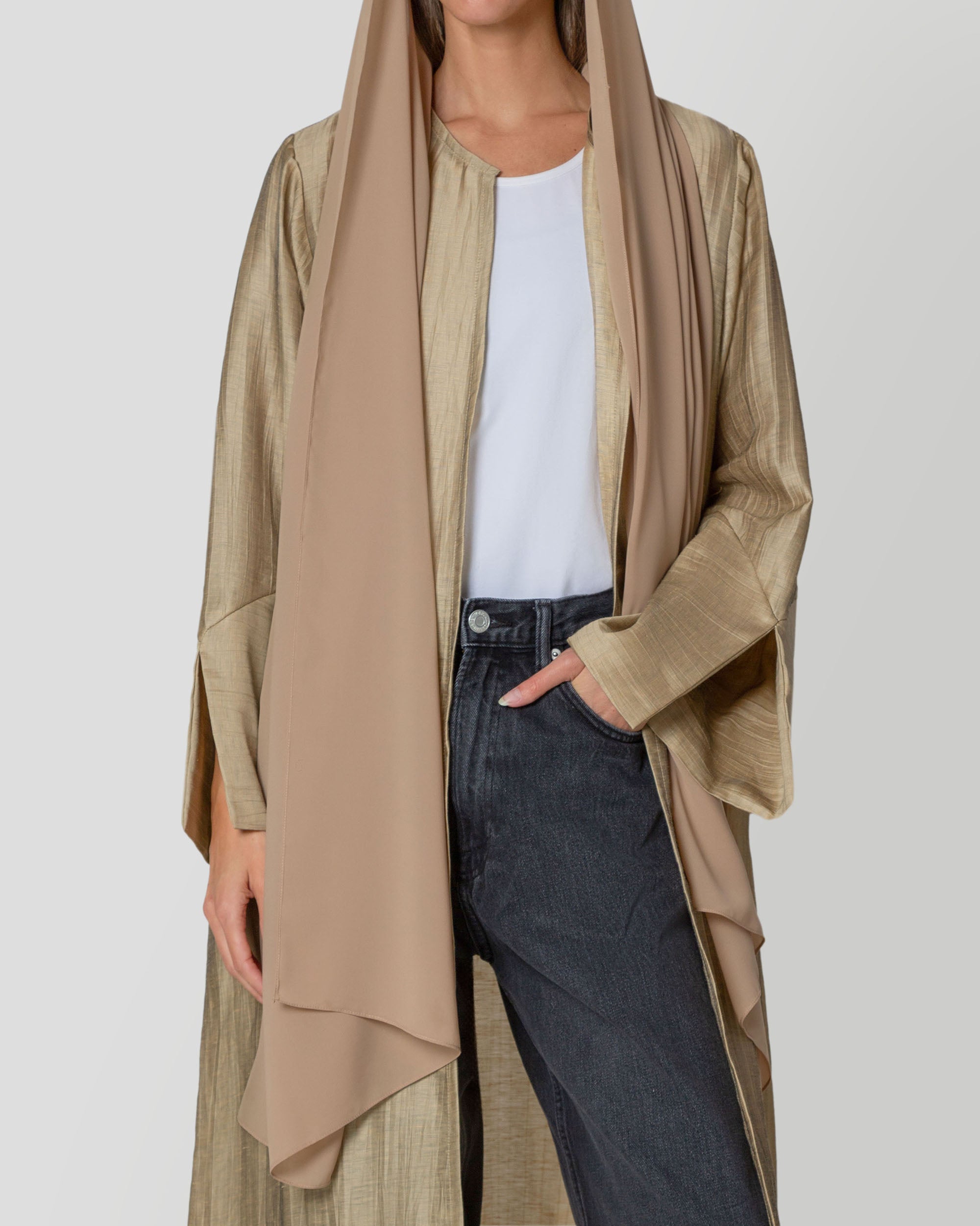 Lily Abaya in Gold