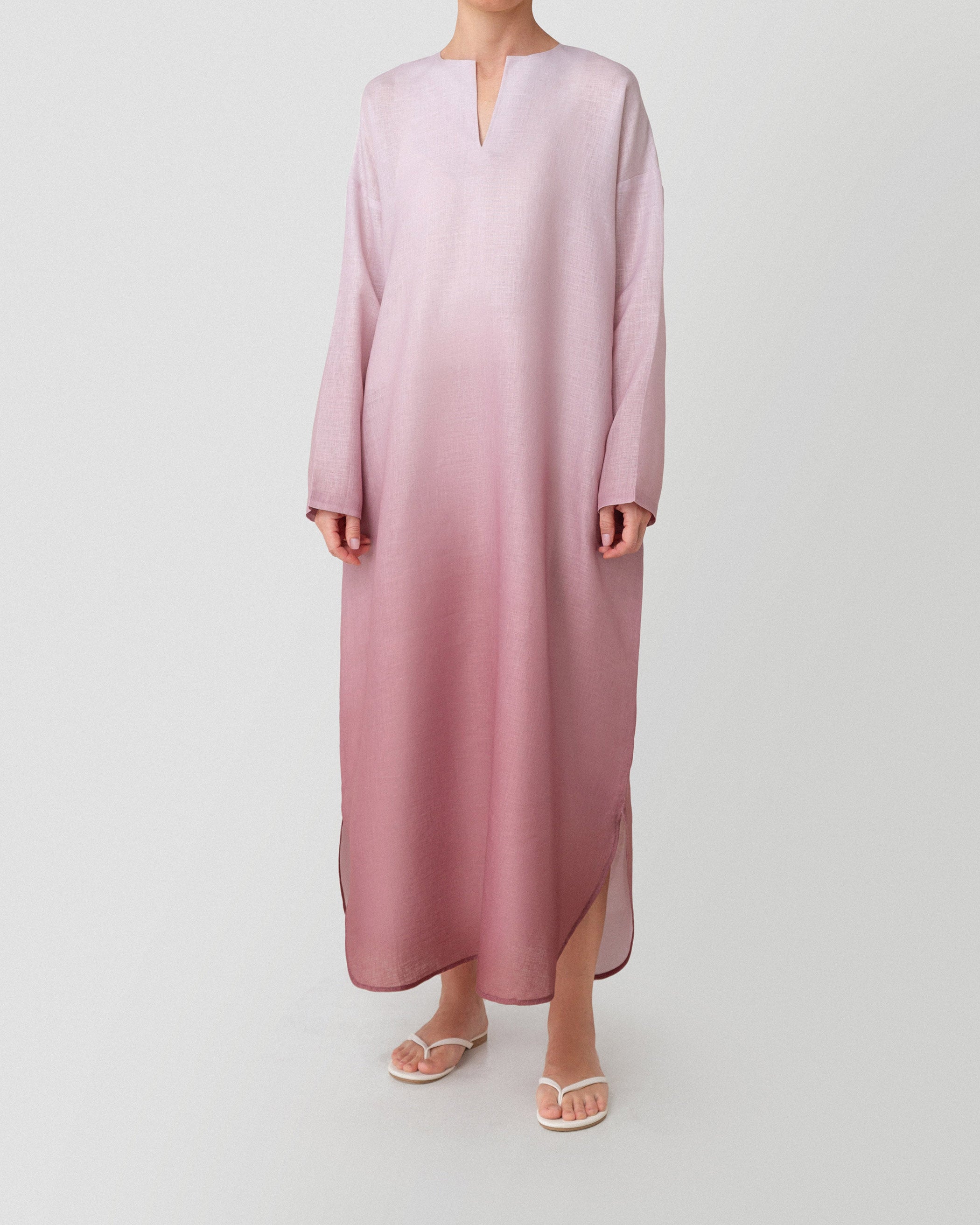 Sunset Sorbet Dress in Brown Ombré