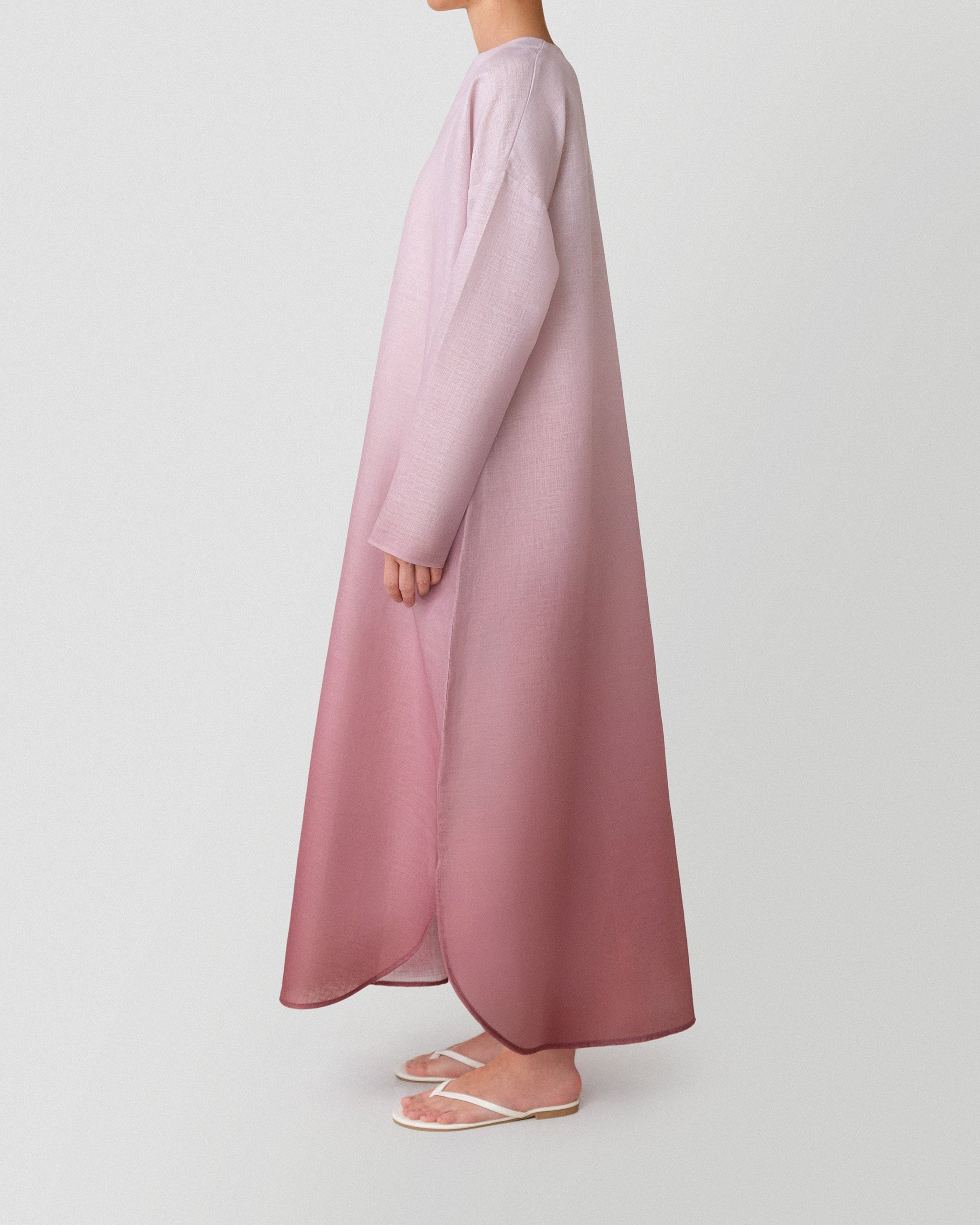 Sunset Sorbet Dress in Brown Ombré