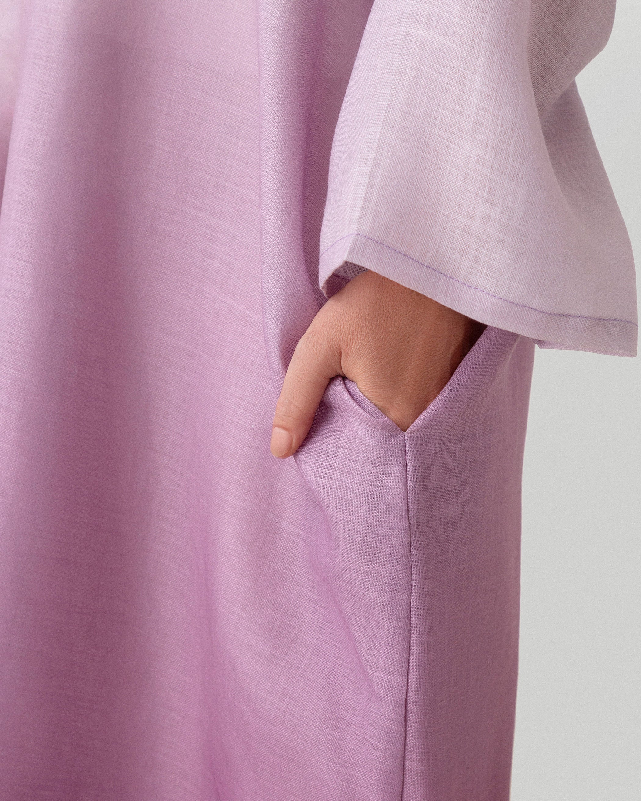 Sunset Sorbet Hooded Dress in Purple Ombré