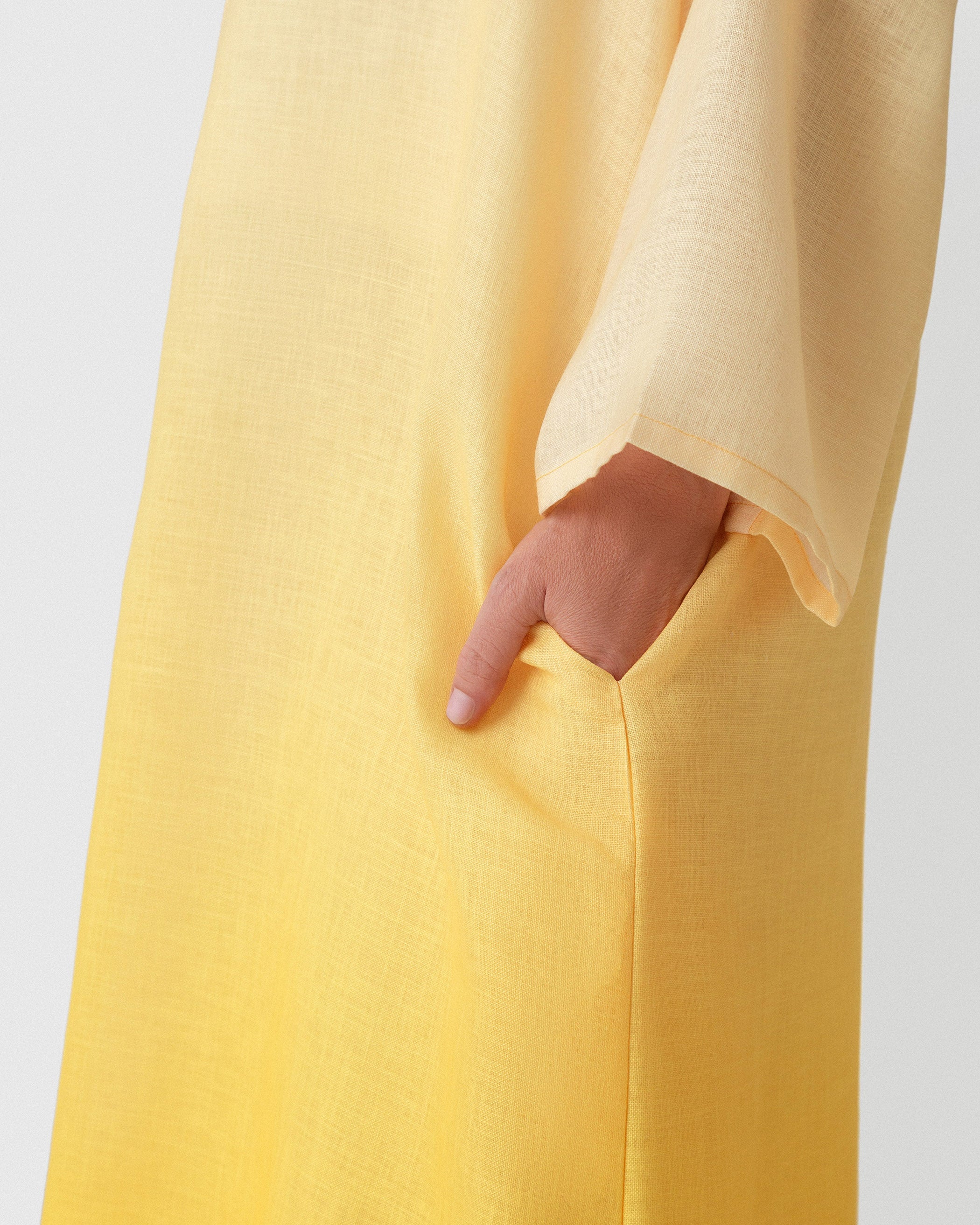 Sunset Sorbet Hooded Dress in Yellow Ombré