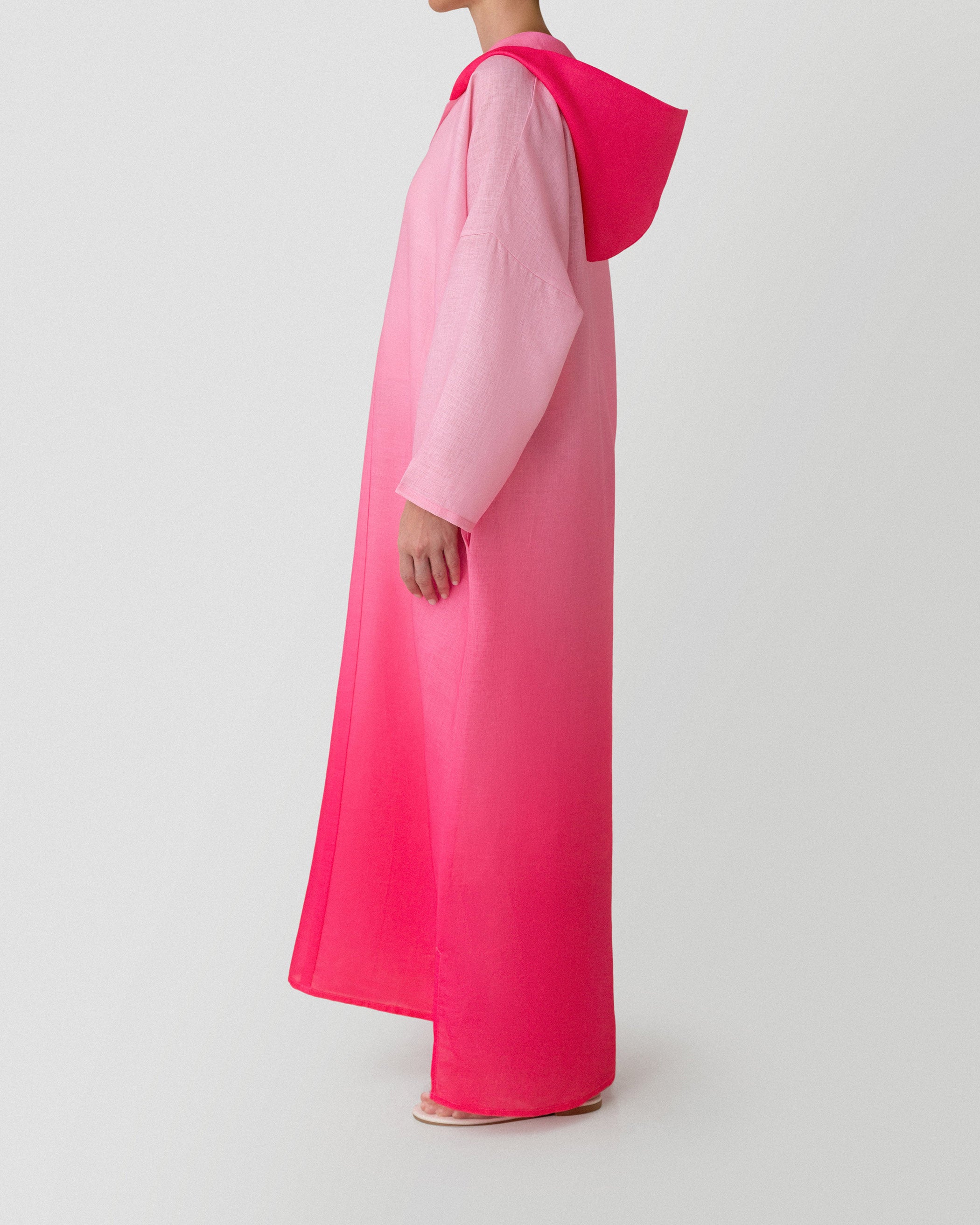 Sunset Sorbet Hooded Dress in Pink Ombré - Full or Two-tone
