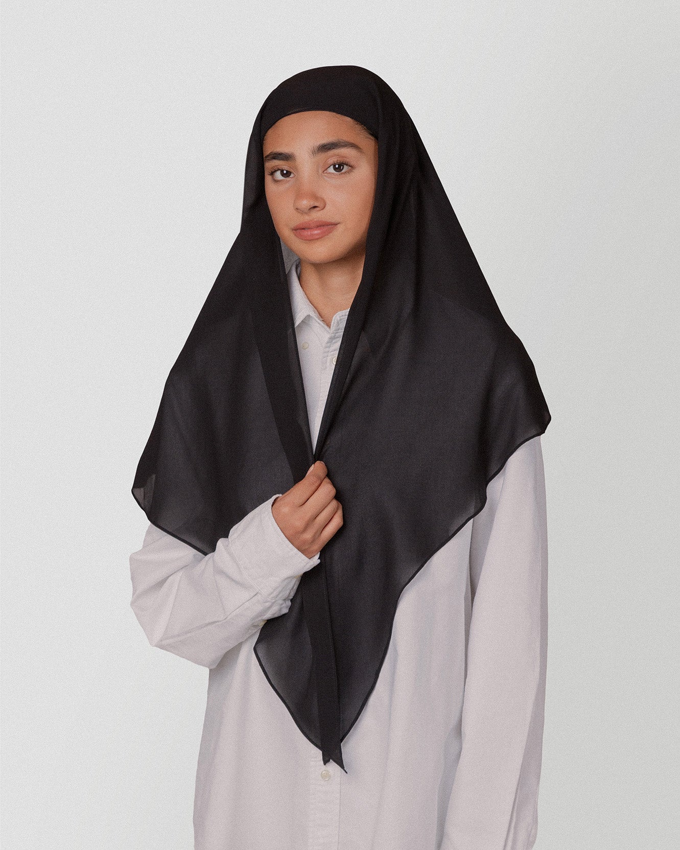 Travel Turban Scarf in Black