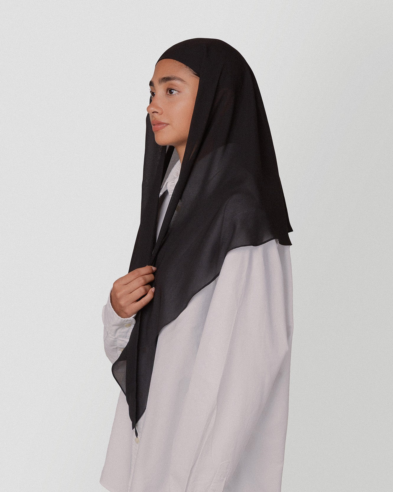 Travel Turban Scarf in Black