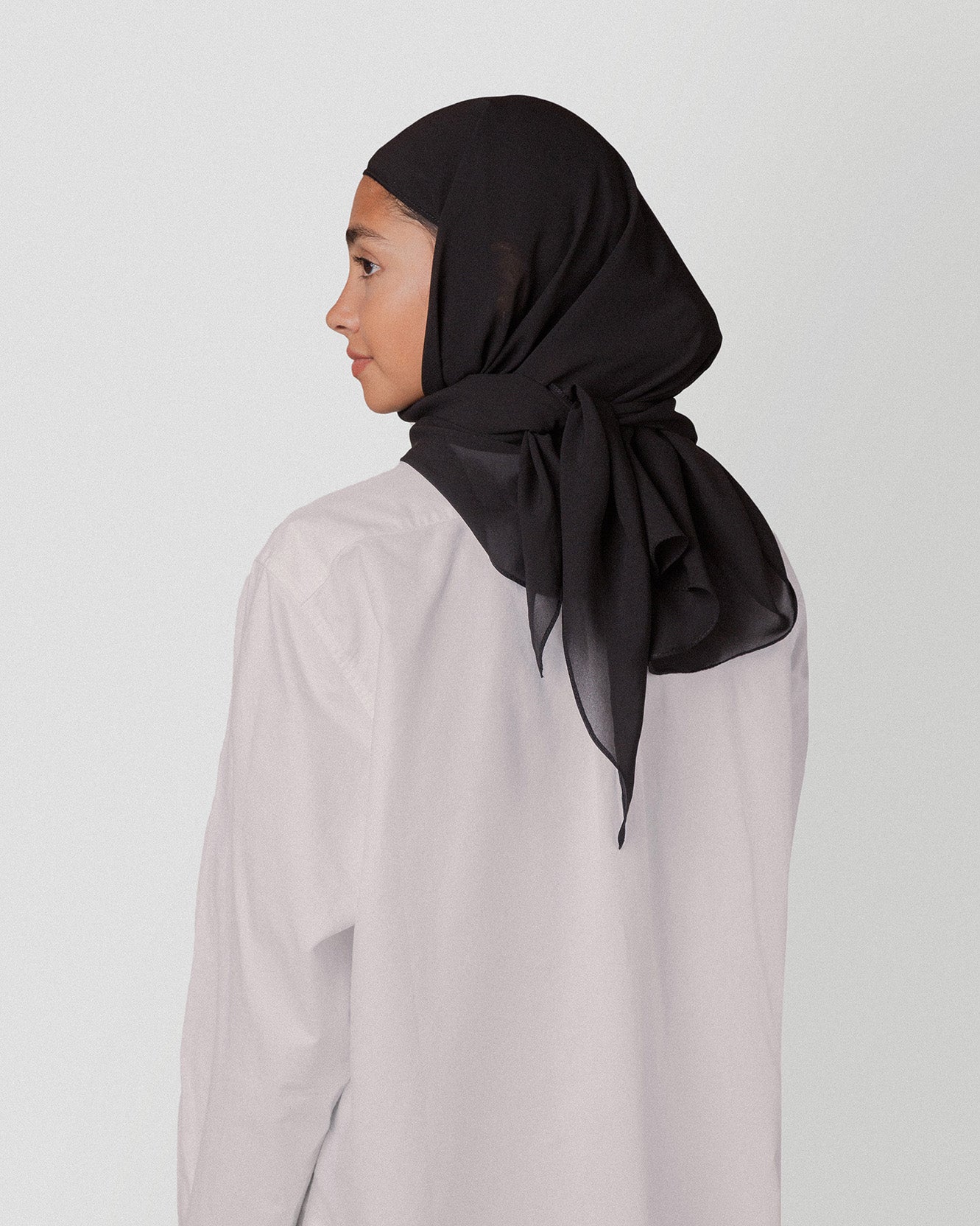 Travel Turban Scarf in Black