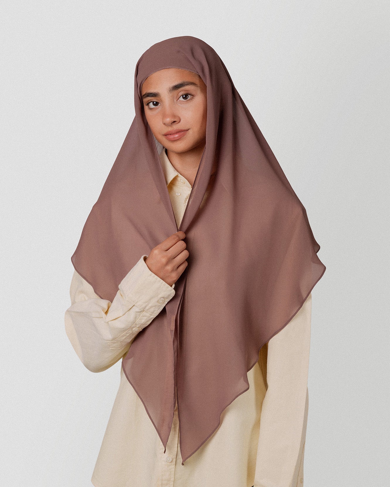 Travel Turban Scarf in Coffee