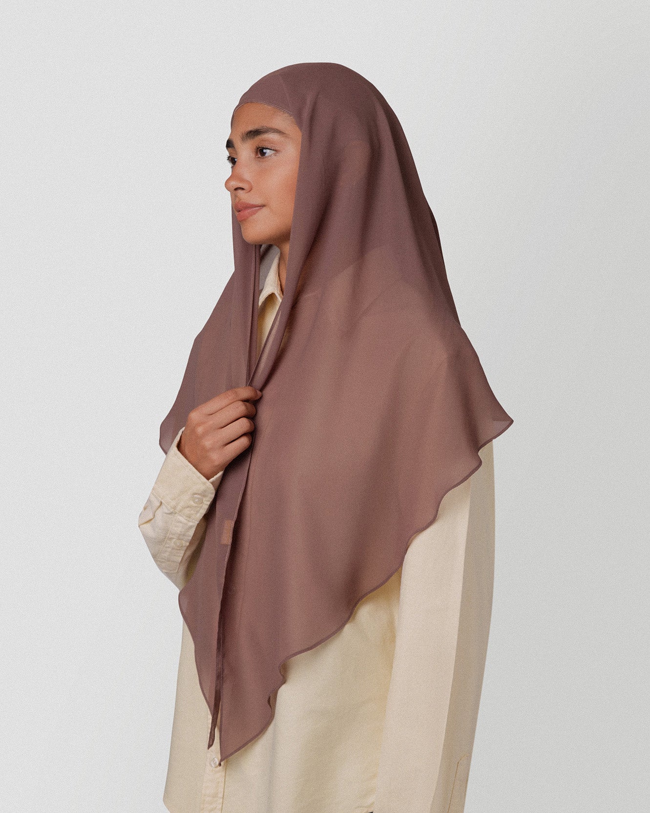 Travel Turban Scarf in Coffee