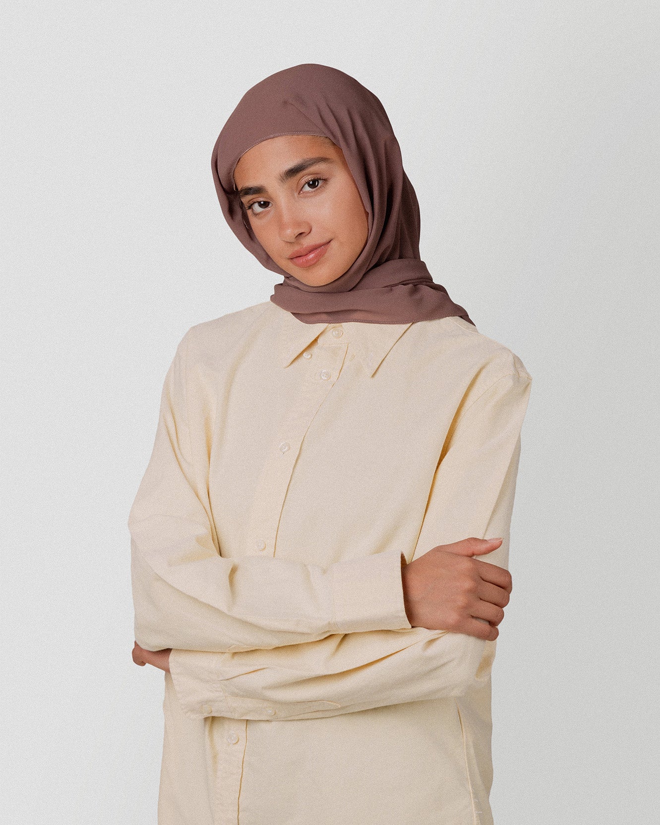 Travel Turban Scarf in Coffee