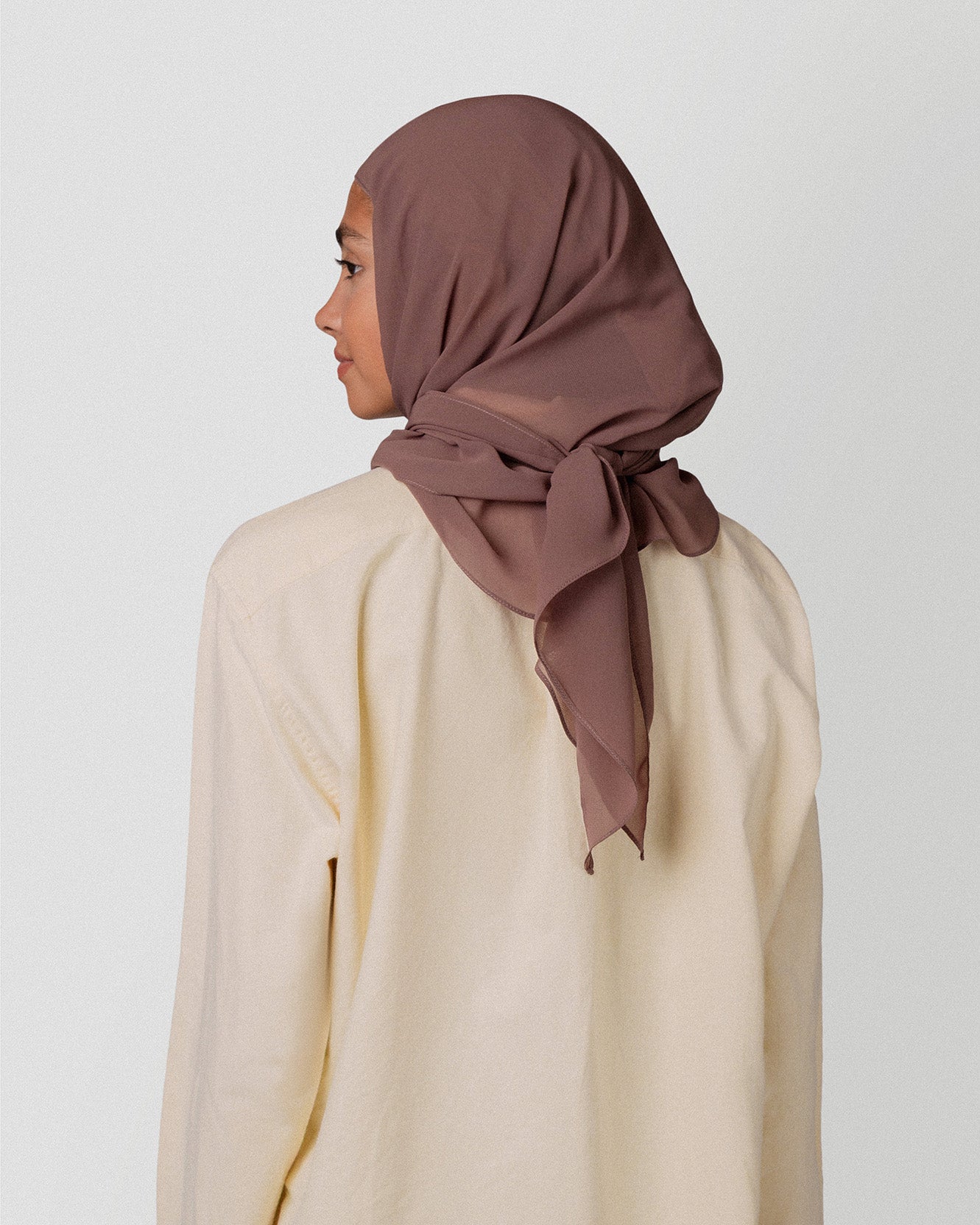 Travel Turban Scarf in Coffee