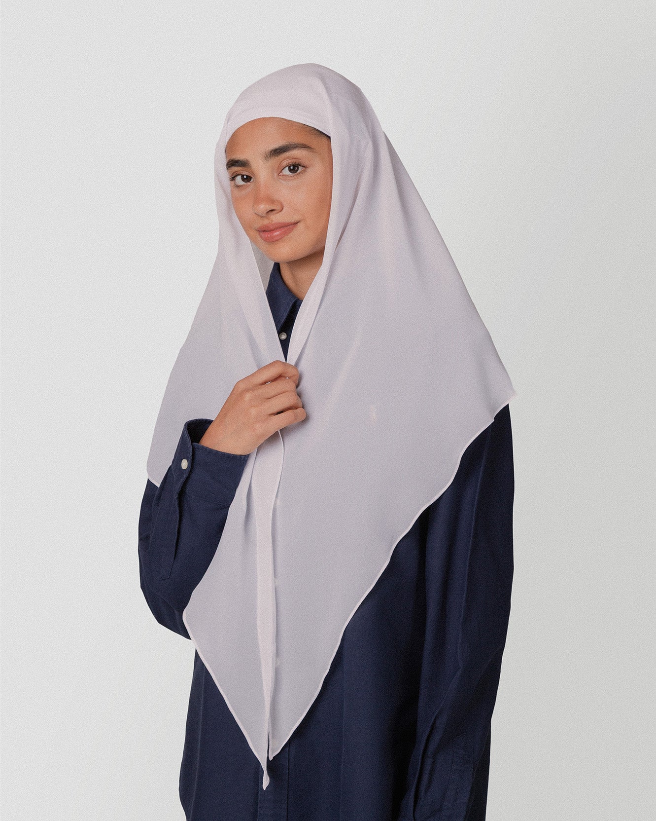 Travel Turban Scarf in White