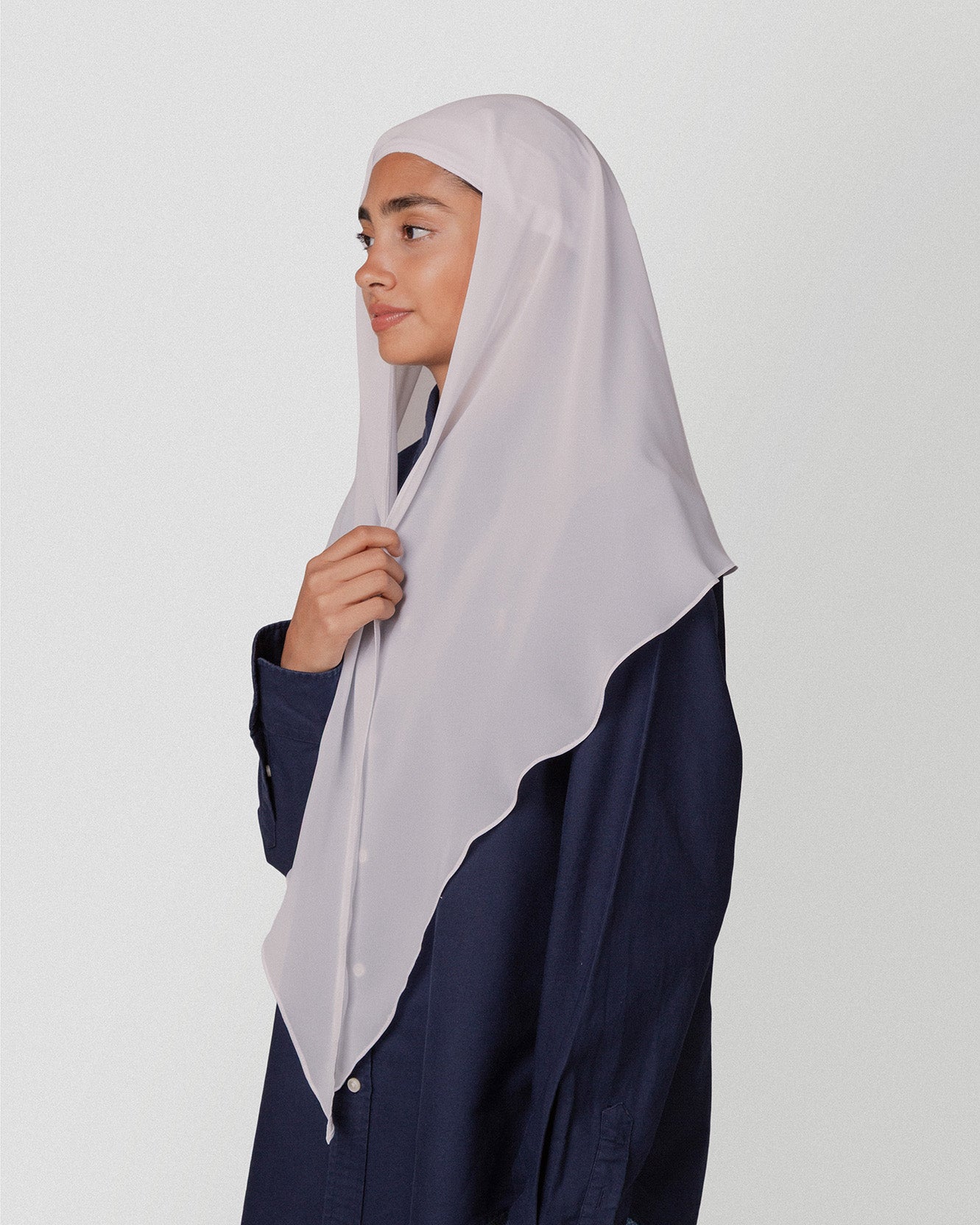 Travel Turban Scarf in White