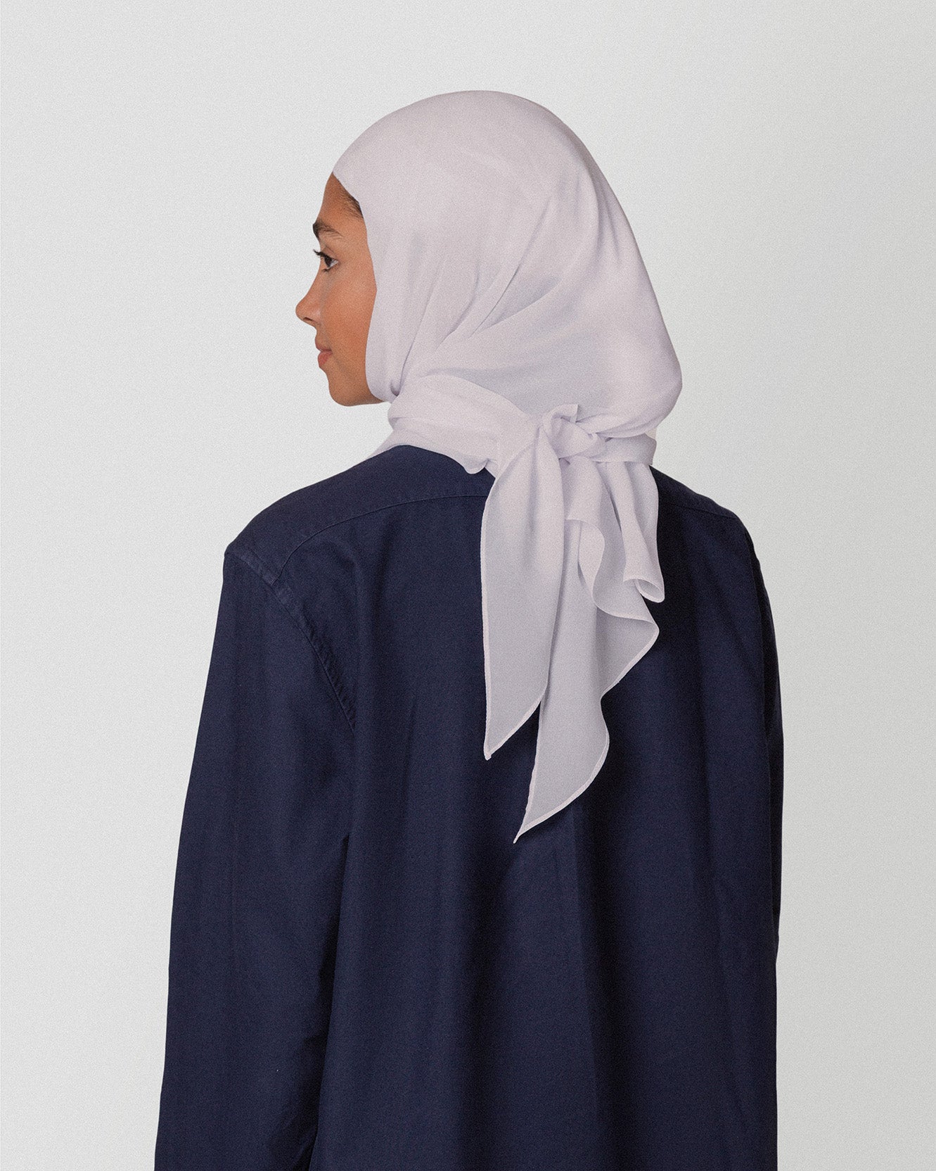 Travel Turban Scarf in White