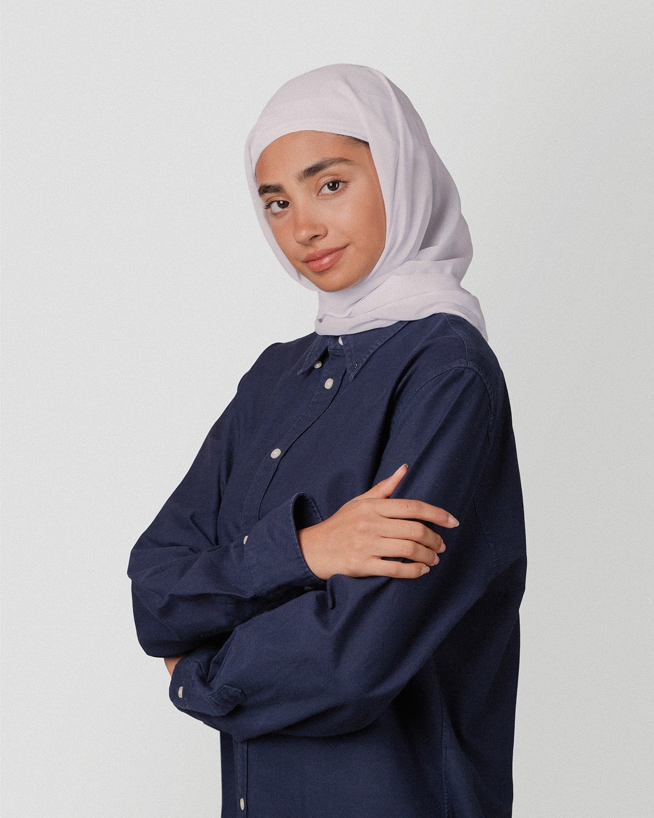 Travel Turban Scarf in White