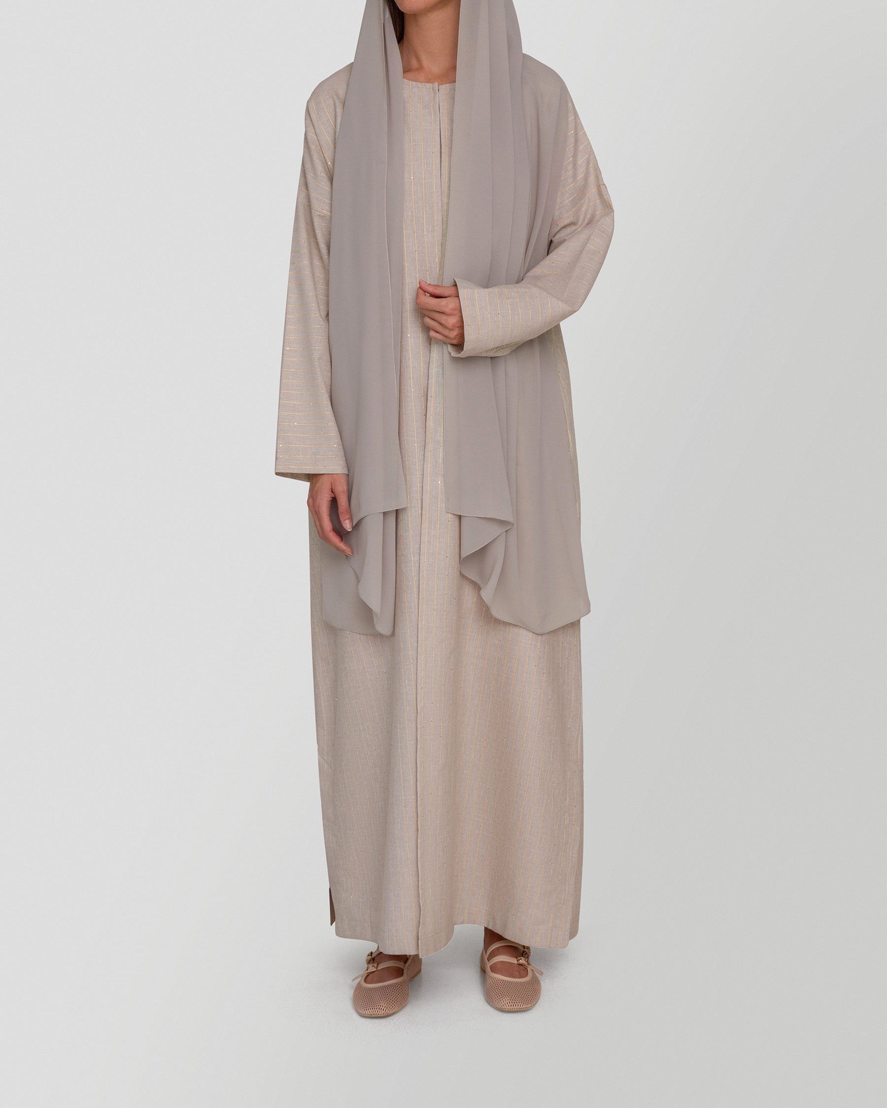 Lana Abaya in Desert Taupe