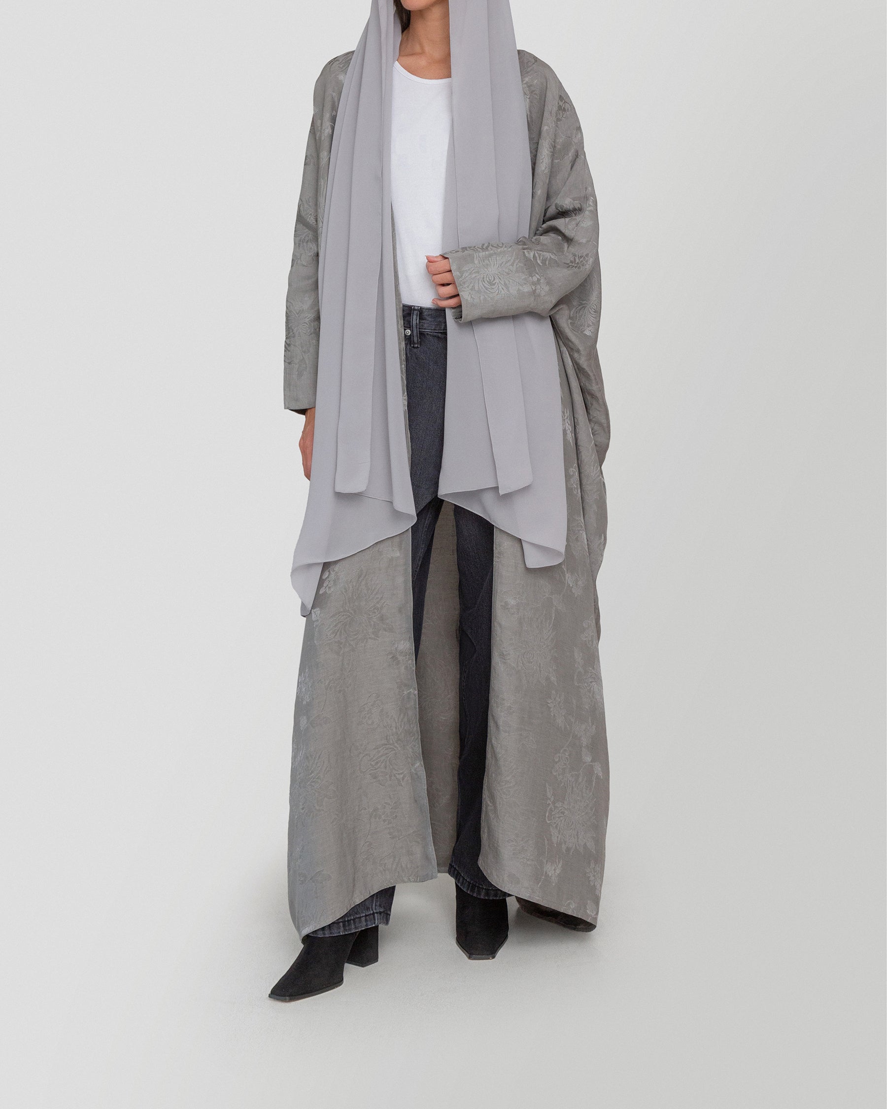 Maia Abaya in Charcoal