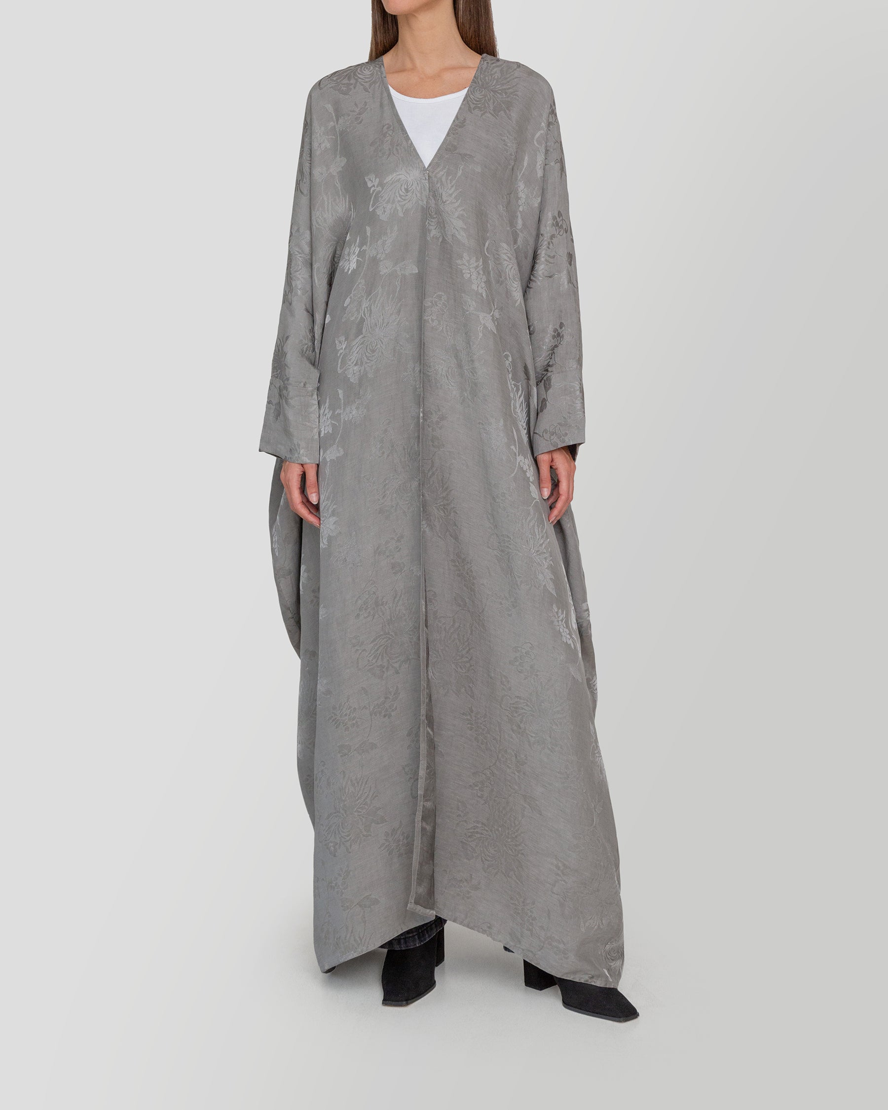 Maia Abaya in Charcoal