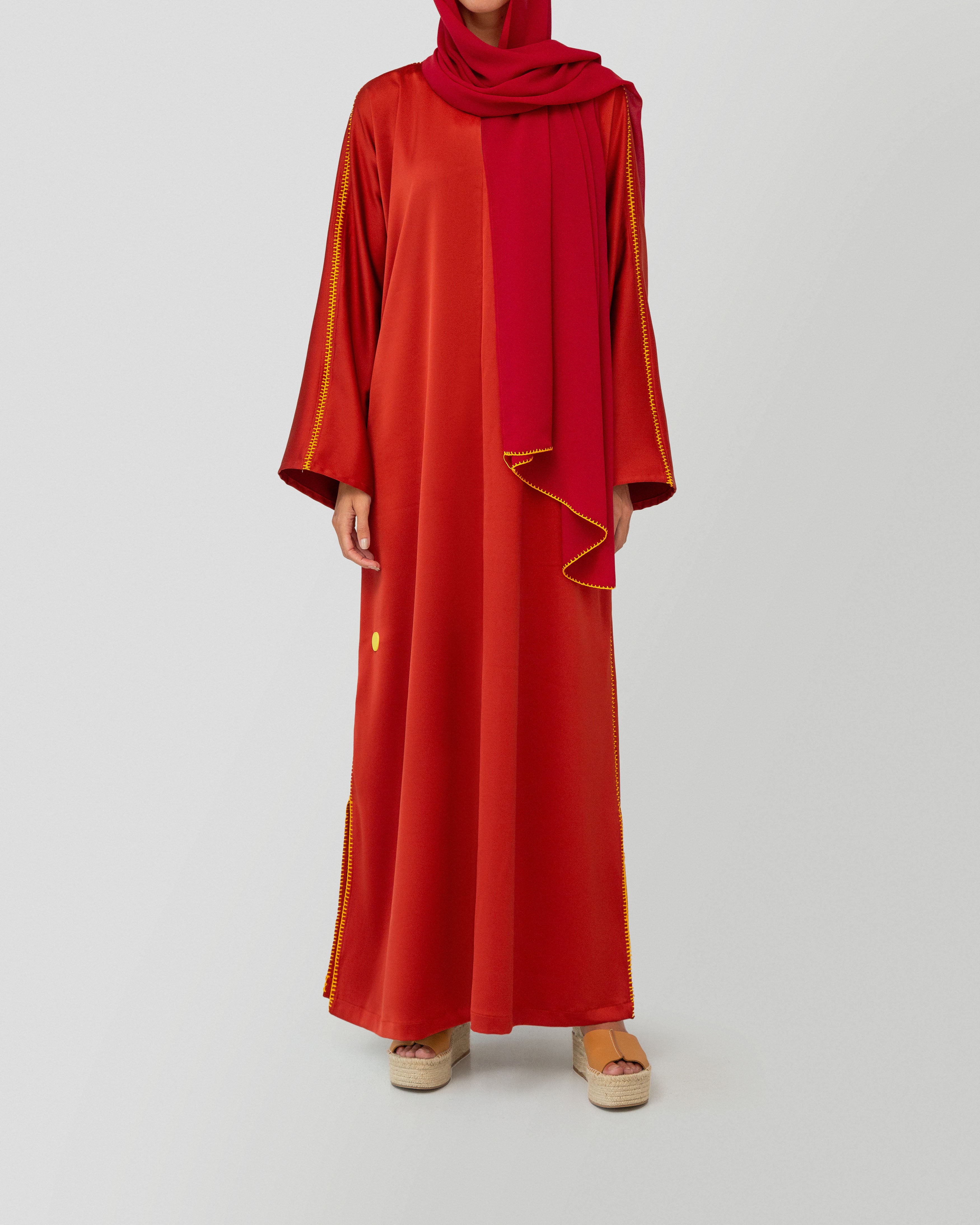 Aya Dress in Crimson