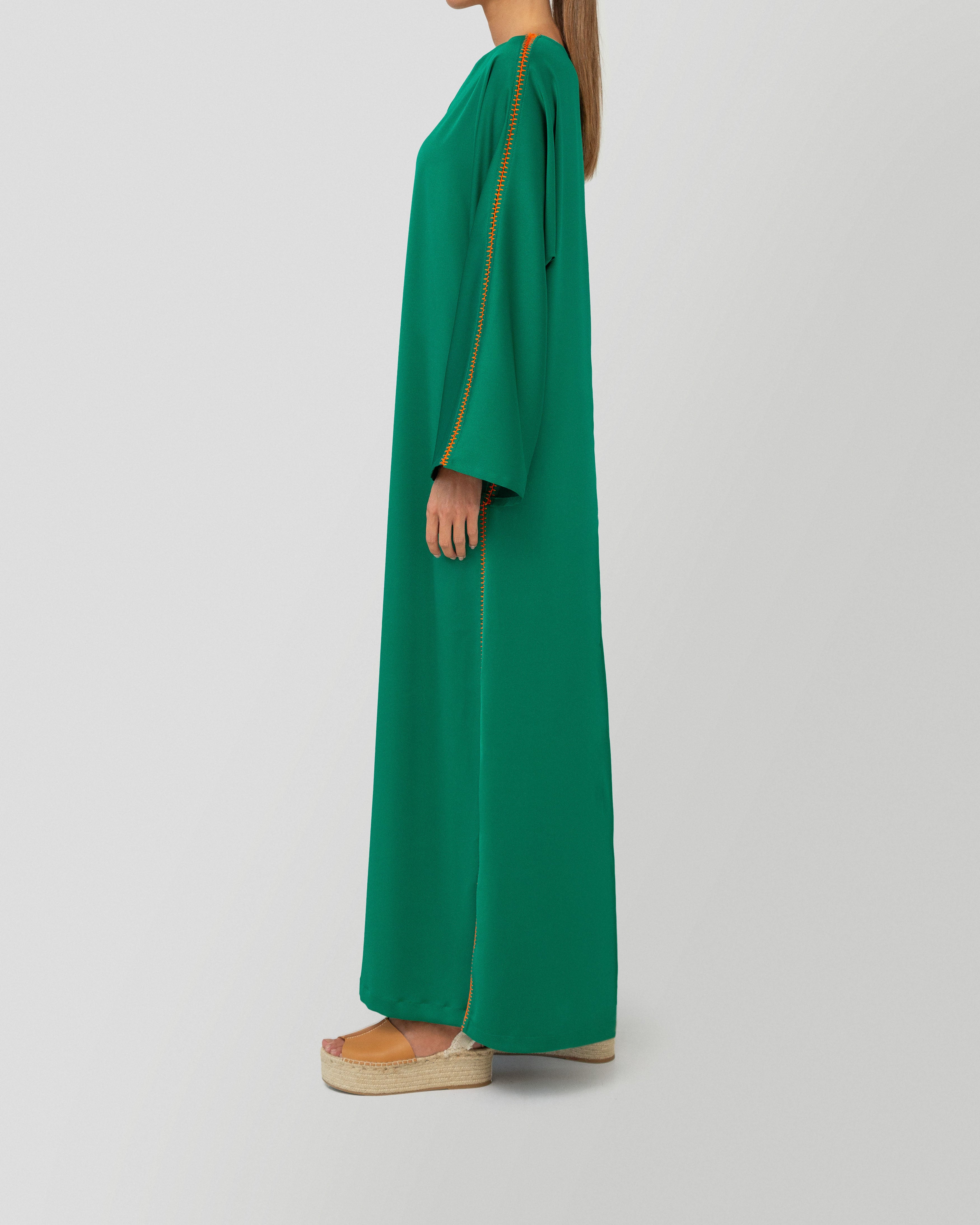 Aya Dress in Emerald