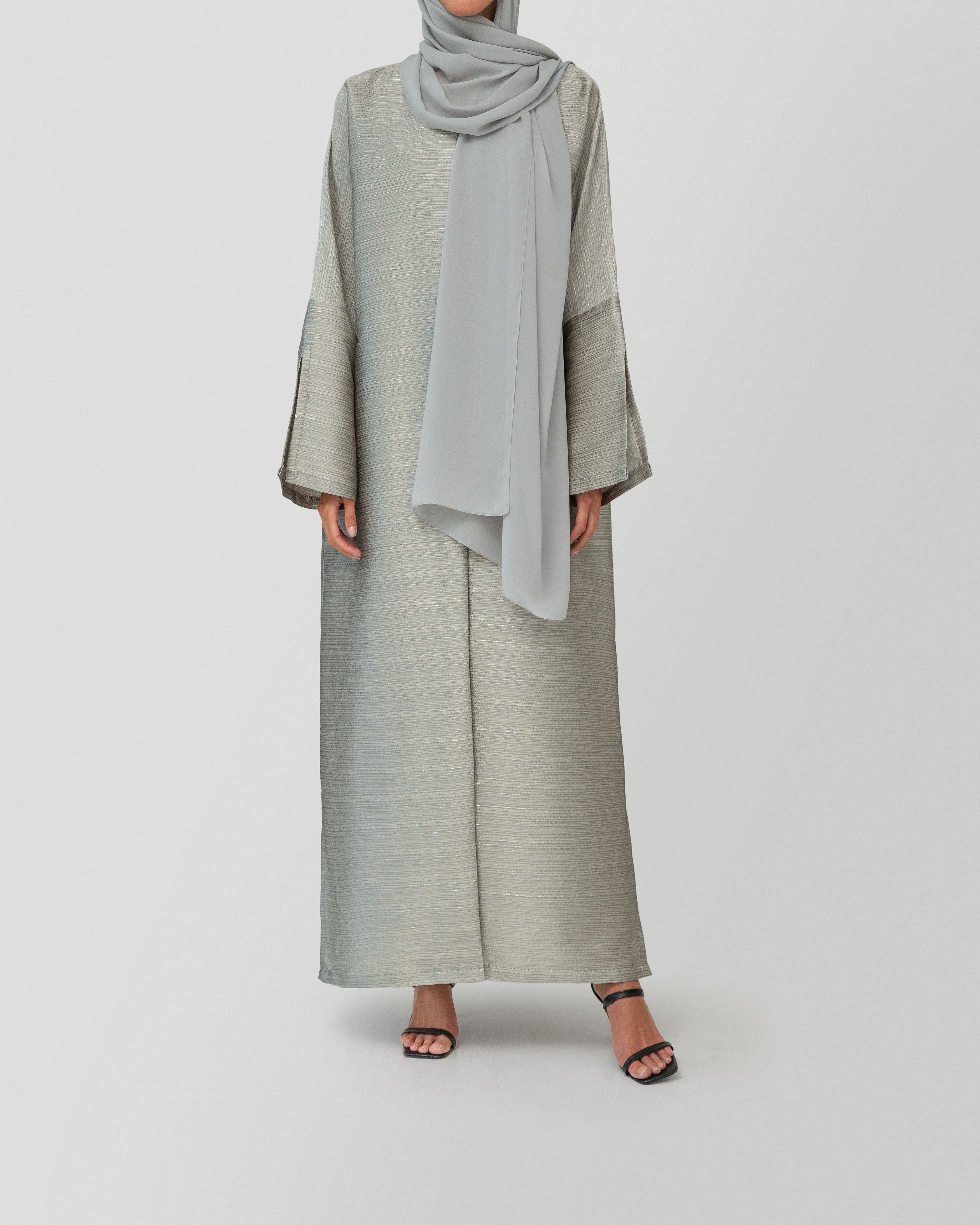 Iman Abaya in Ash Grey