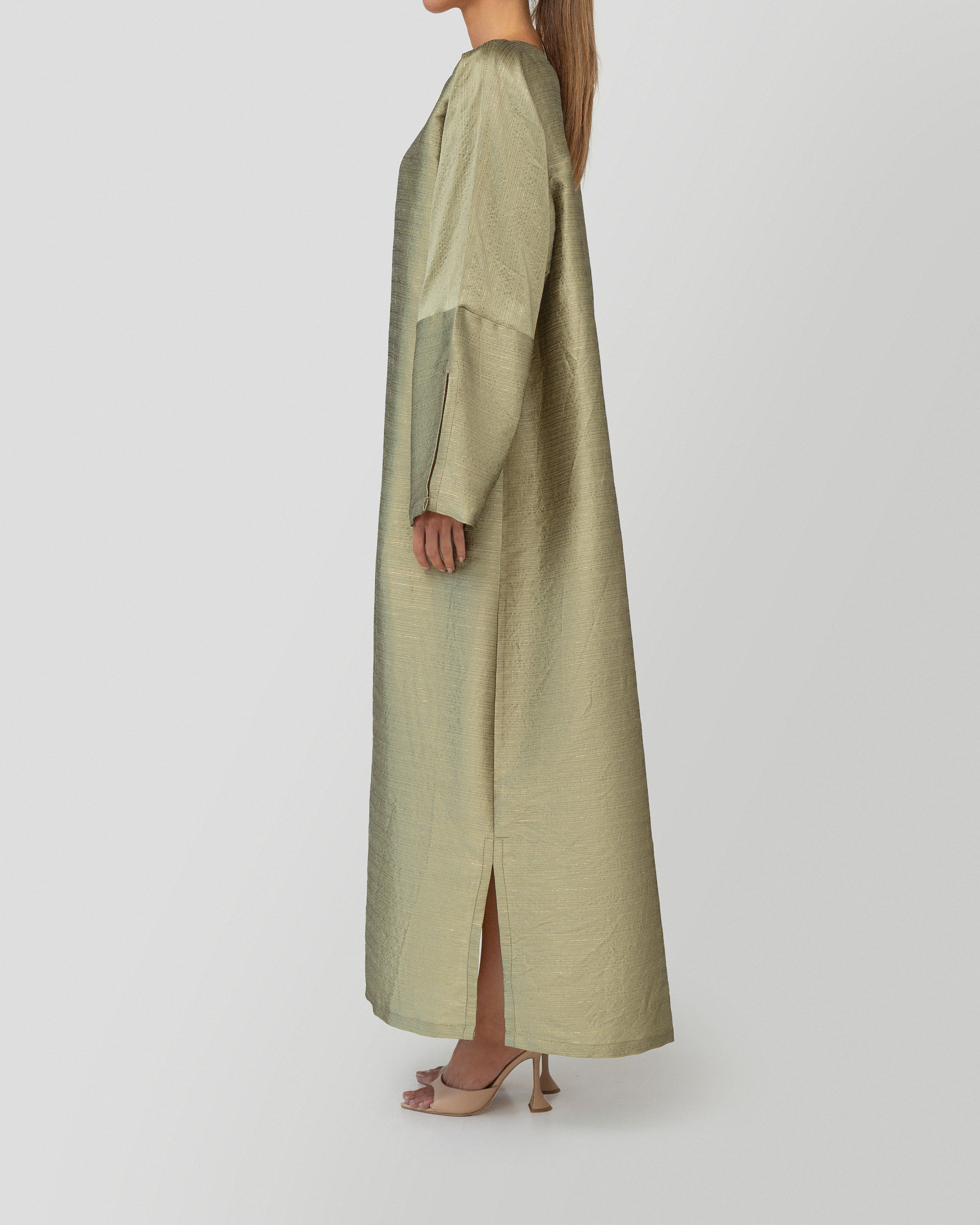 Iman Abaya in Avocado Cream