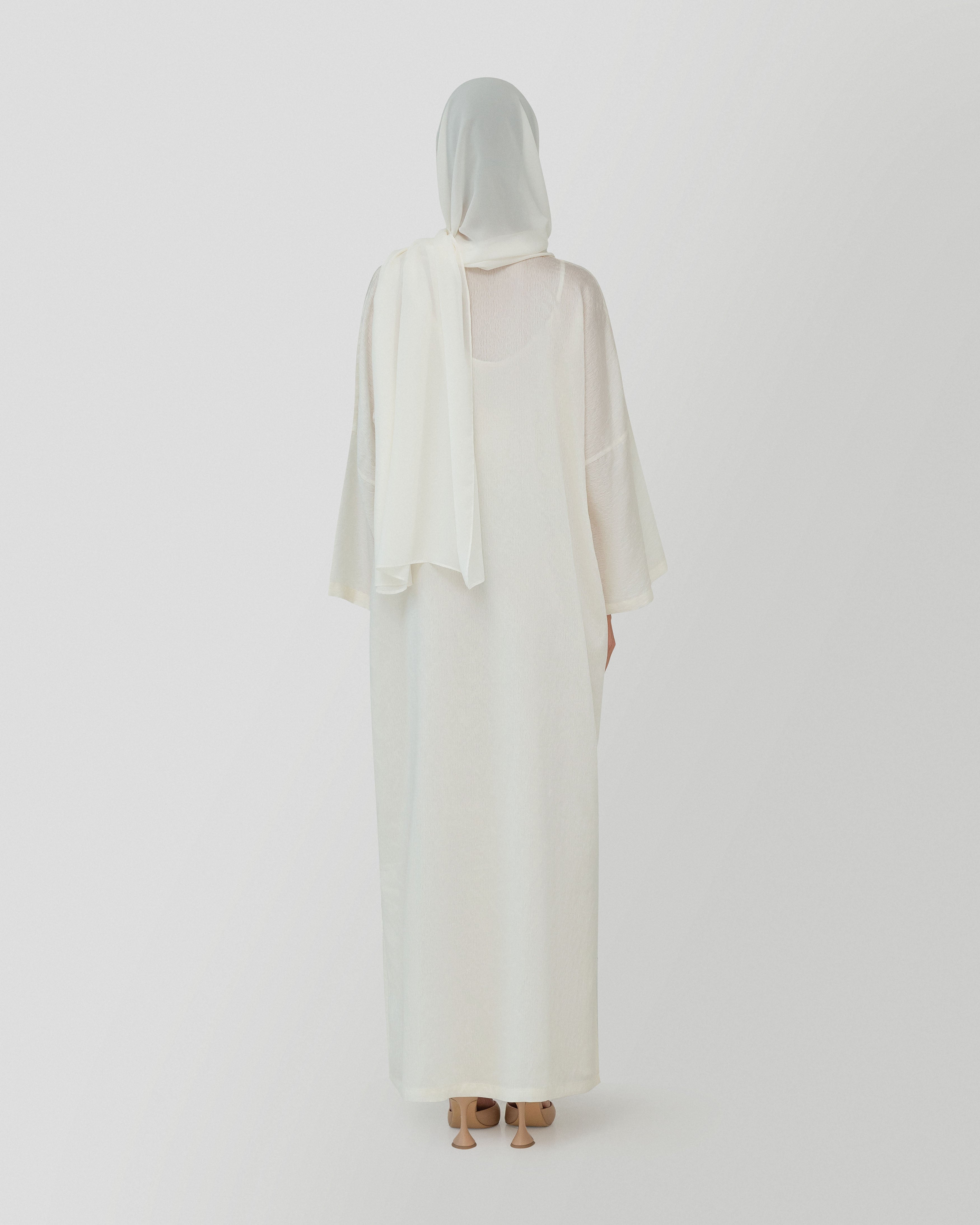 Louna Kaftan in Cotton White