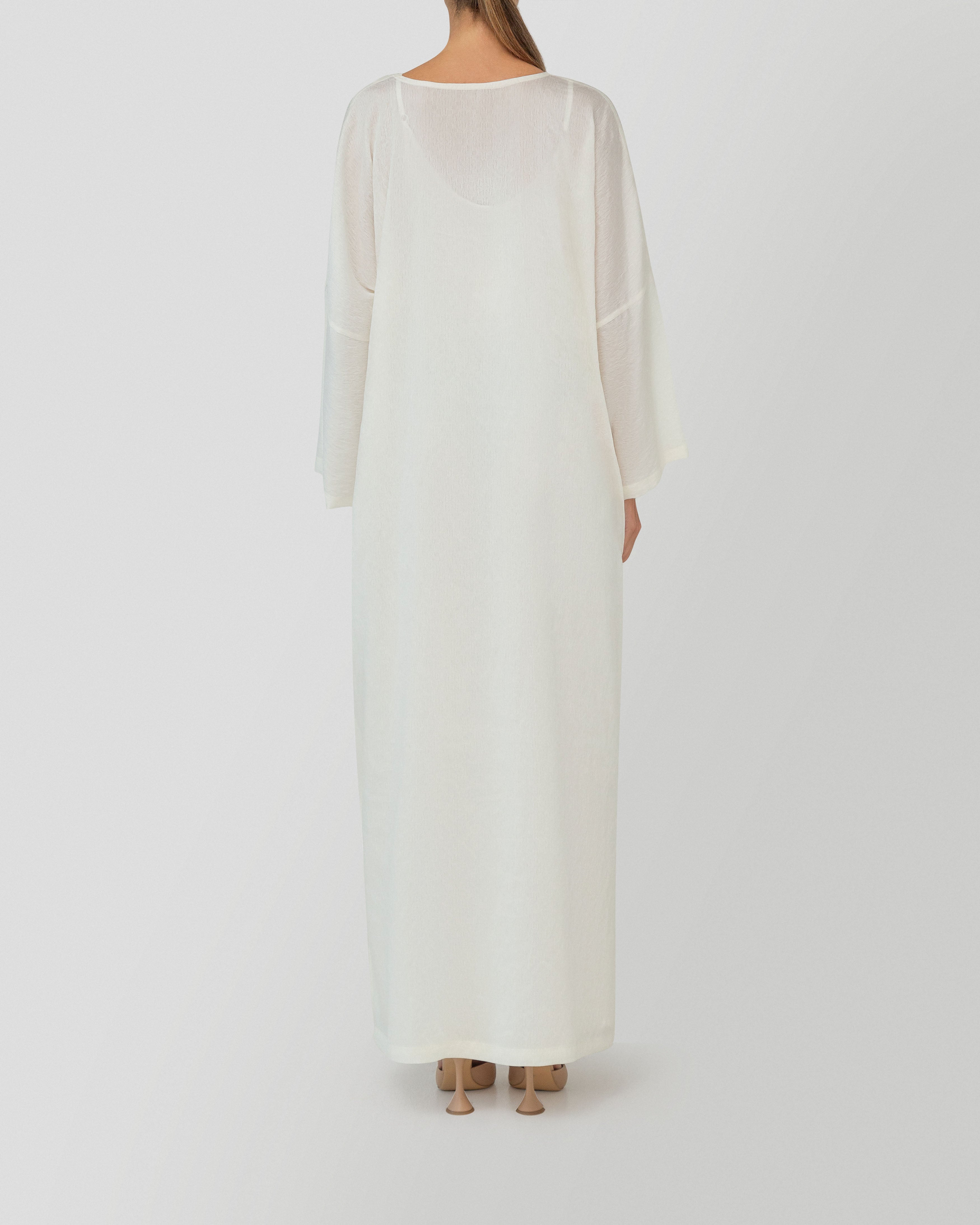 Louna Kaftan in Cotton White