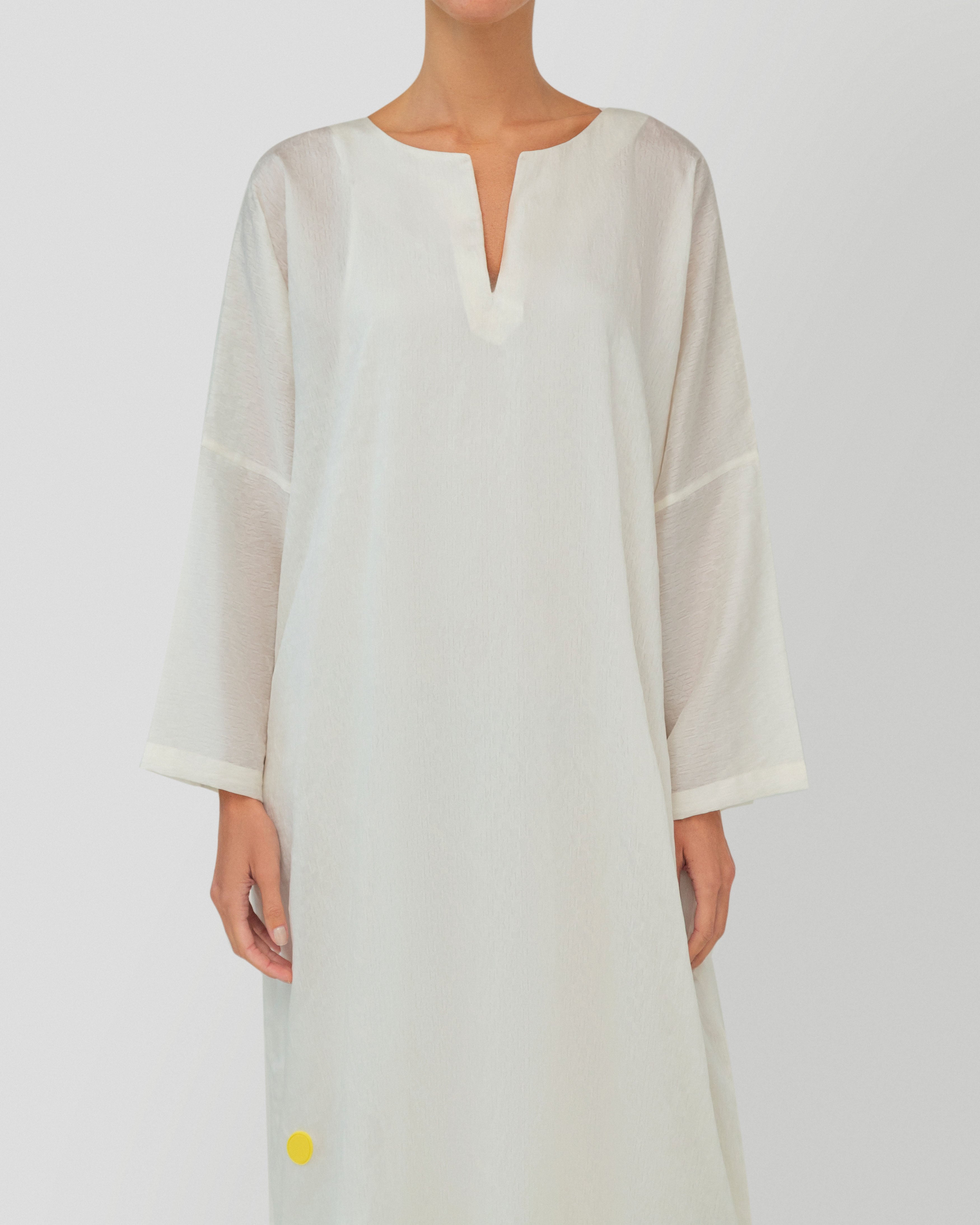 Louna Kaftan in Cotton White