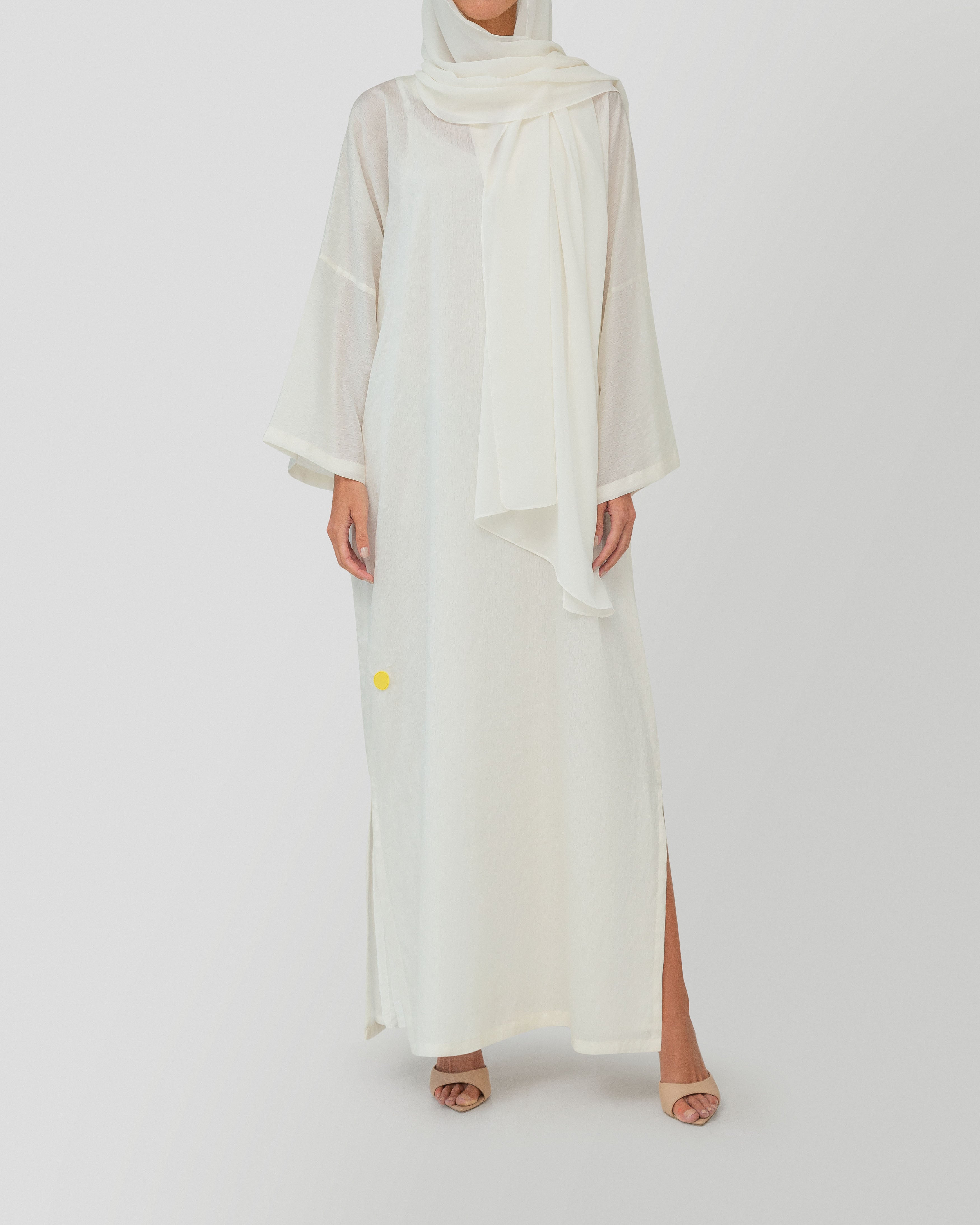 Louna Kaftan in Cotton White