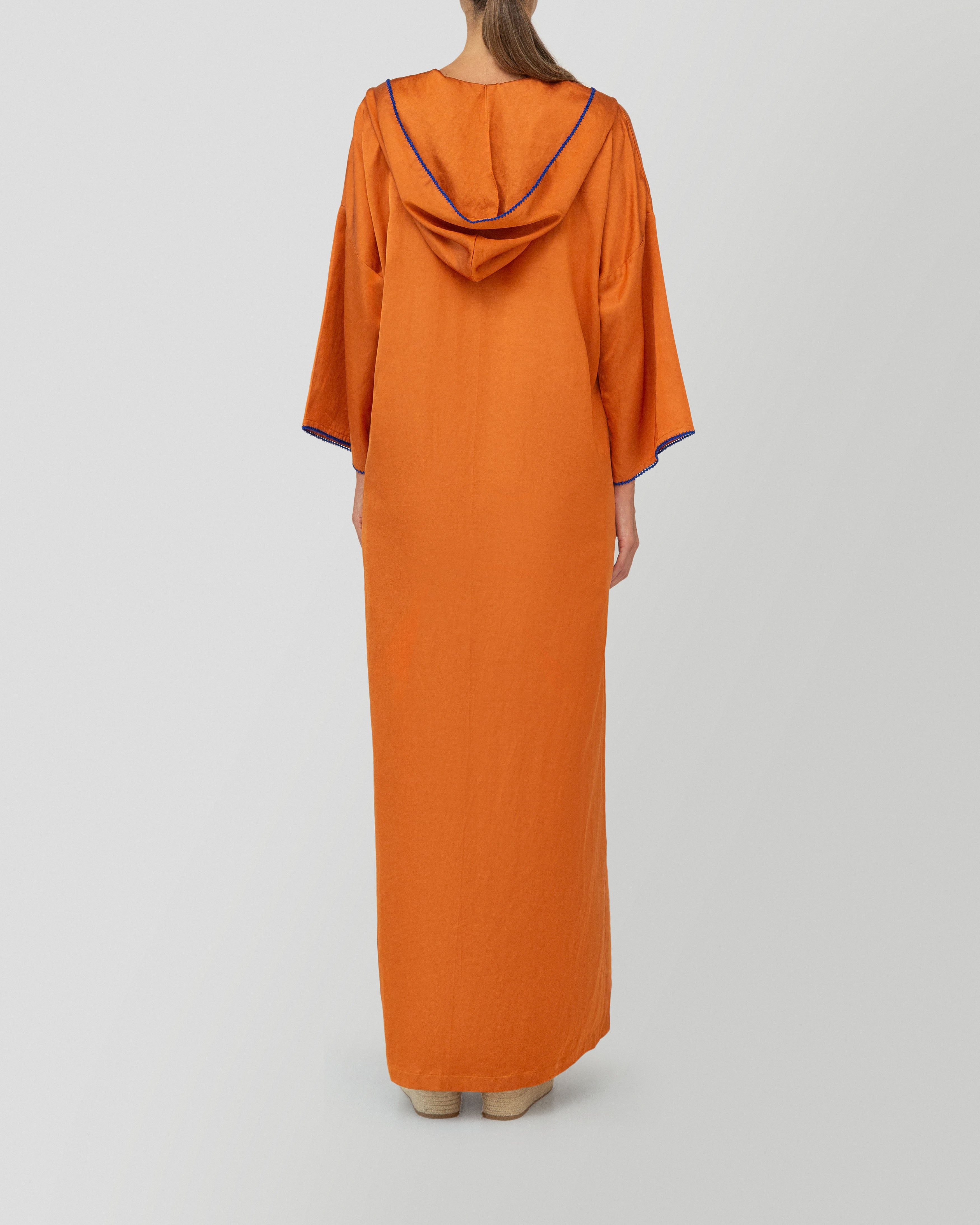 Manel Dress in Rust Orange