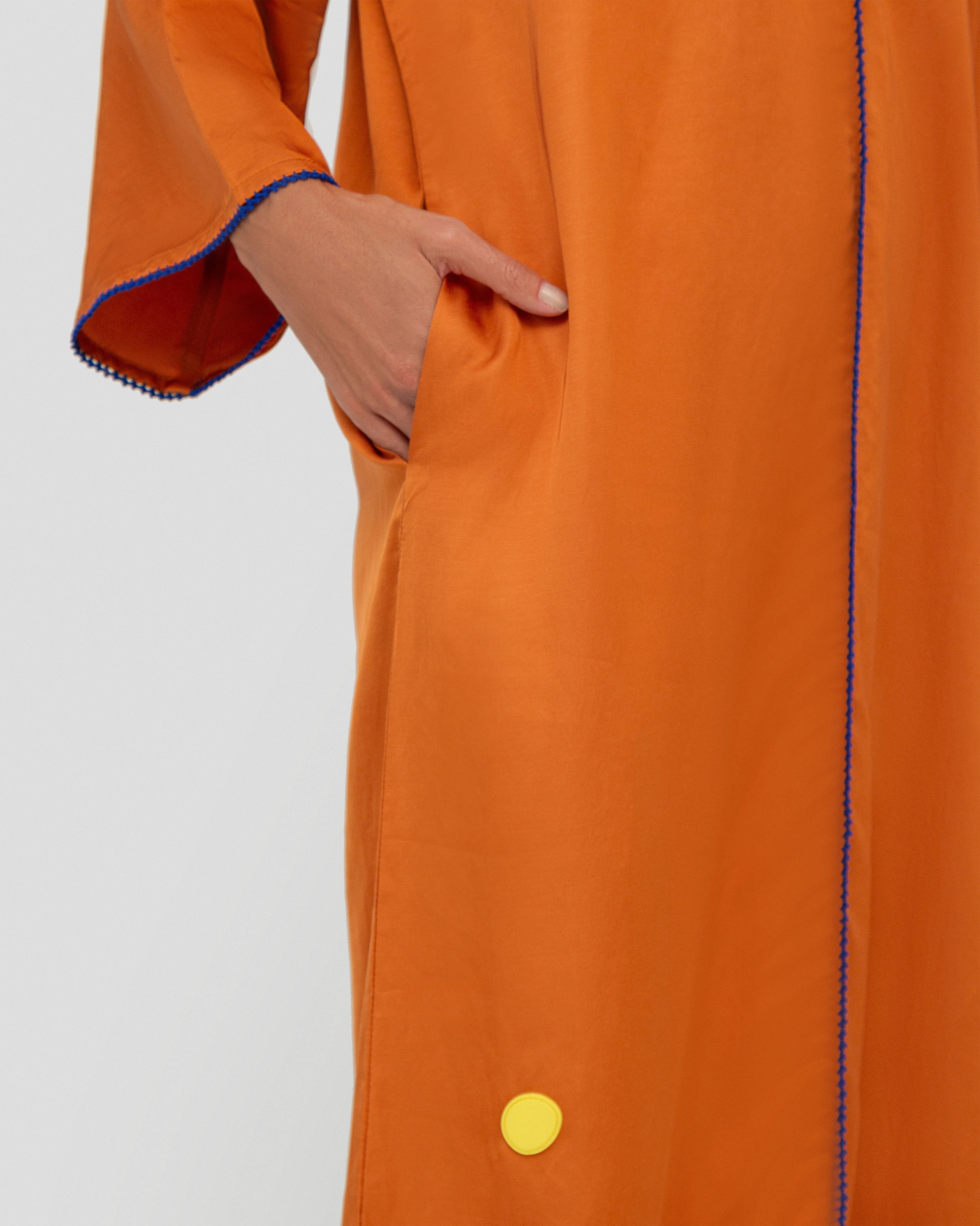 Manel Dress in Rust Orange
