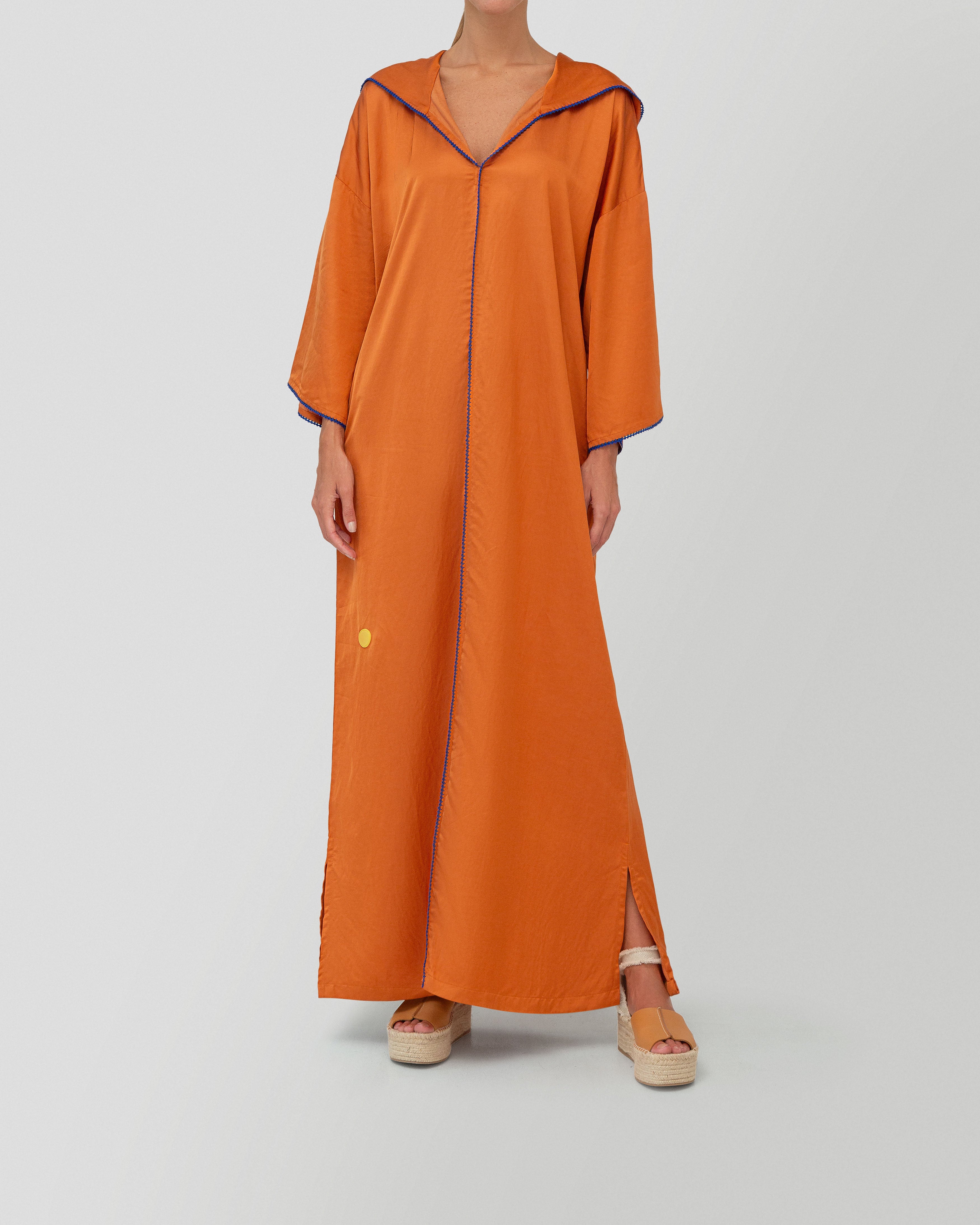 Manel Dress in Rust Orange