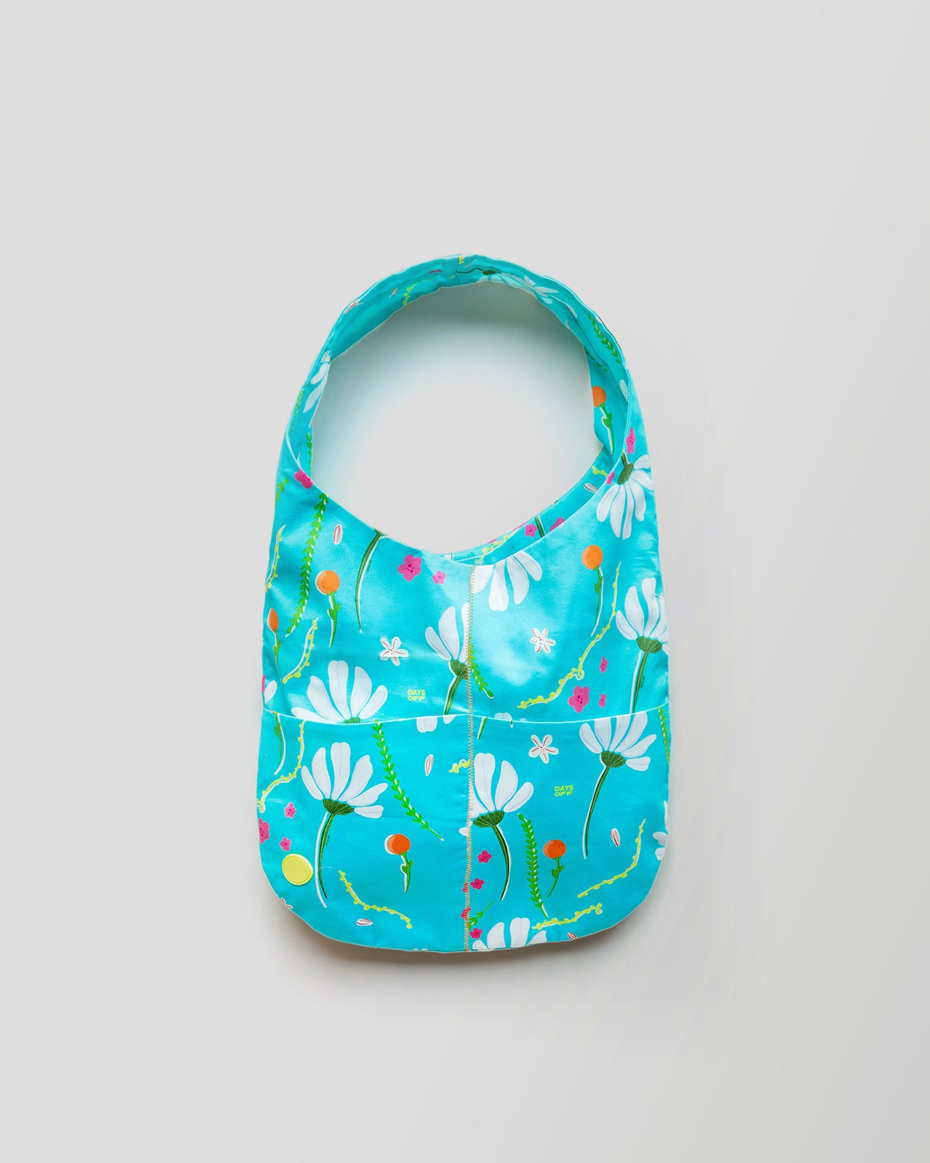 Ivy Printed Tote in Cyan