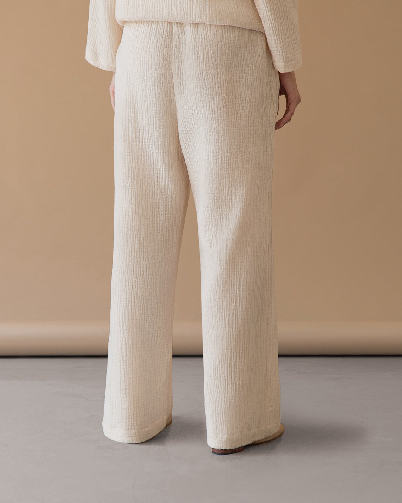 WIDE PANTS - cream