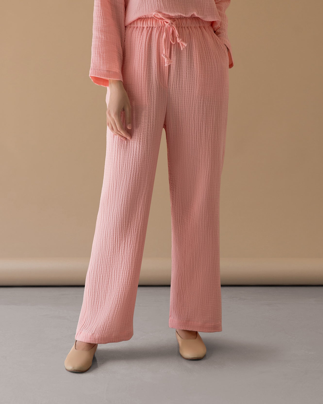 WIDE PANTS - pink