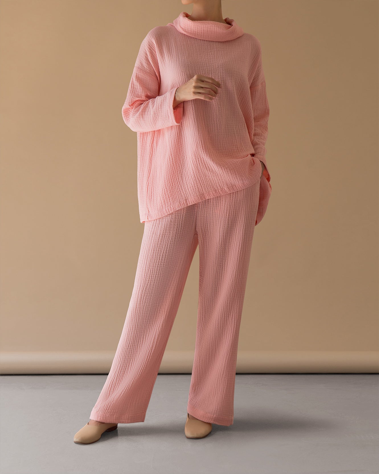 WIDE PANTS - pink