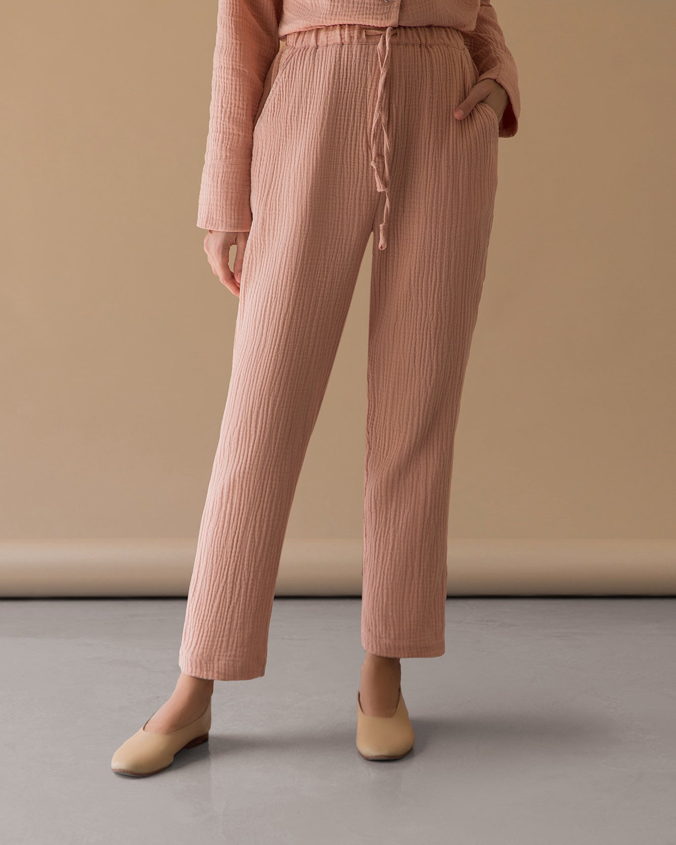 STRAIGHT PANTS - cinnamon