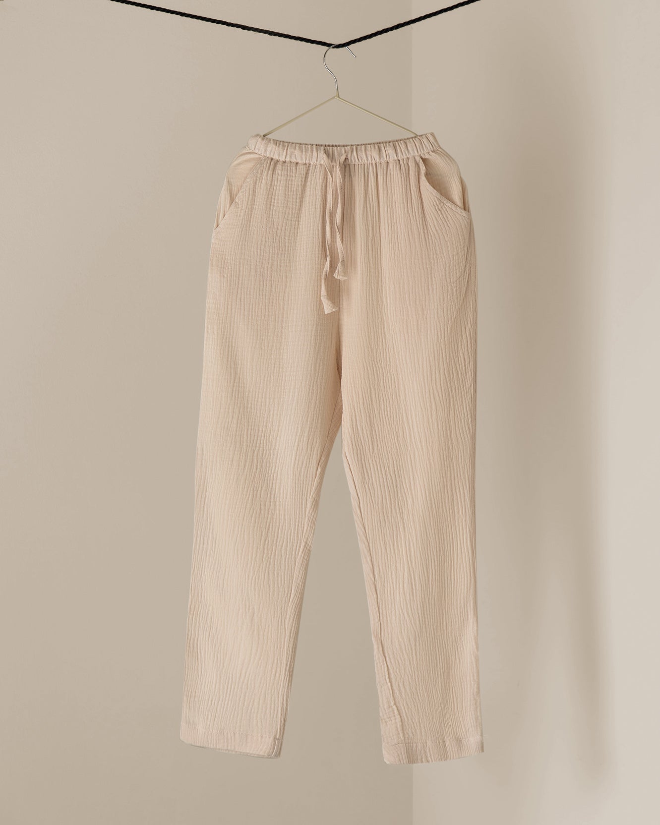 STRAIGHT PANTS - cream