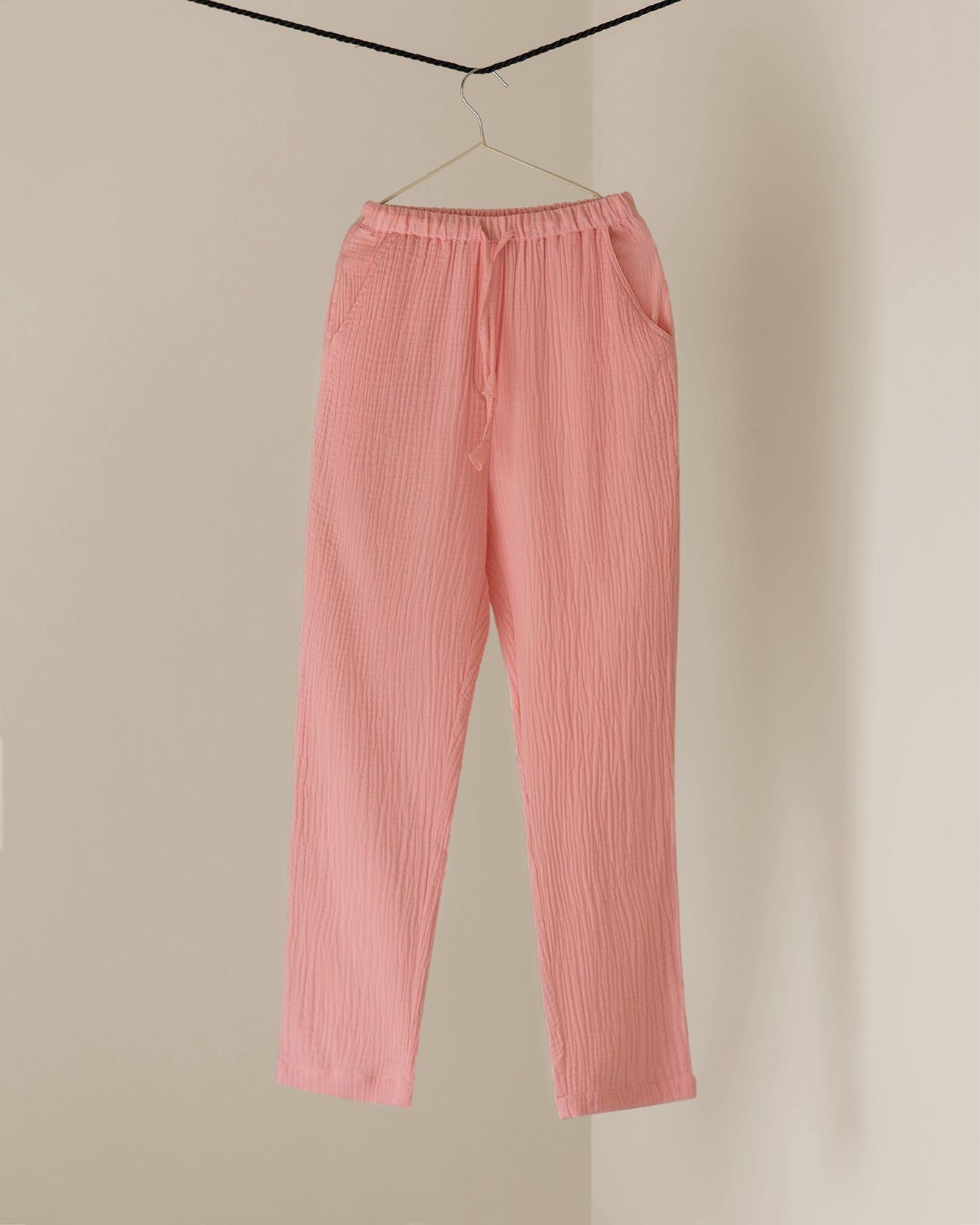 STRAIGHT PANTS - pink
